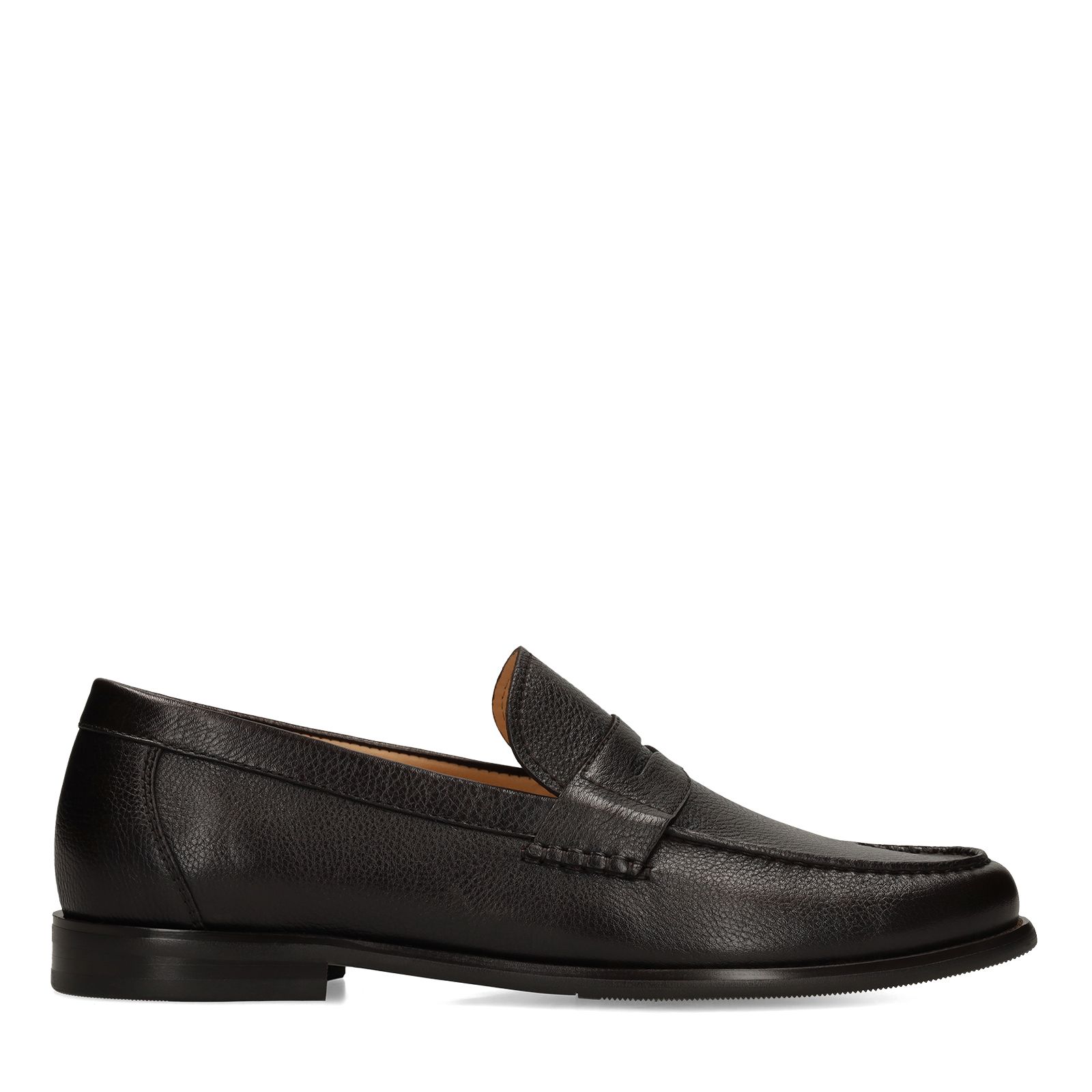 Dunkelbraune Leder-Loafer