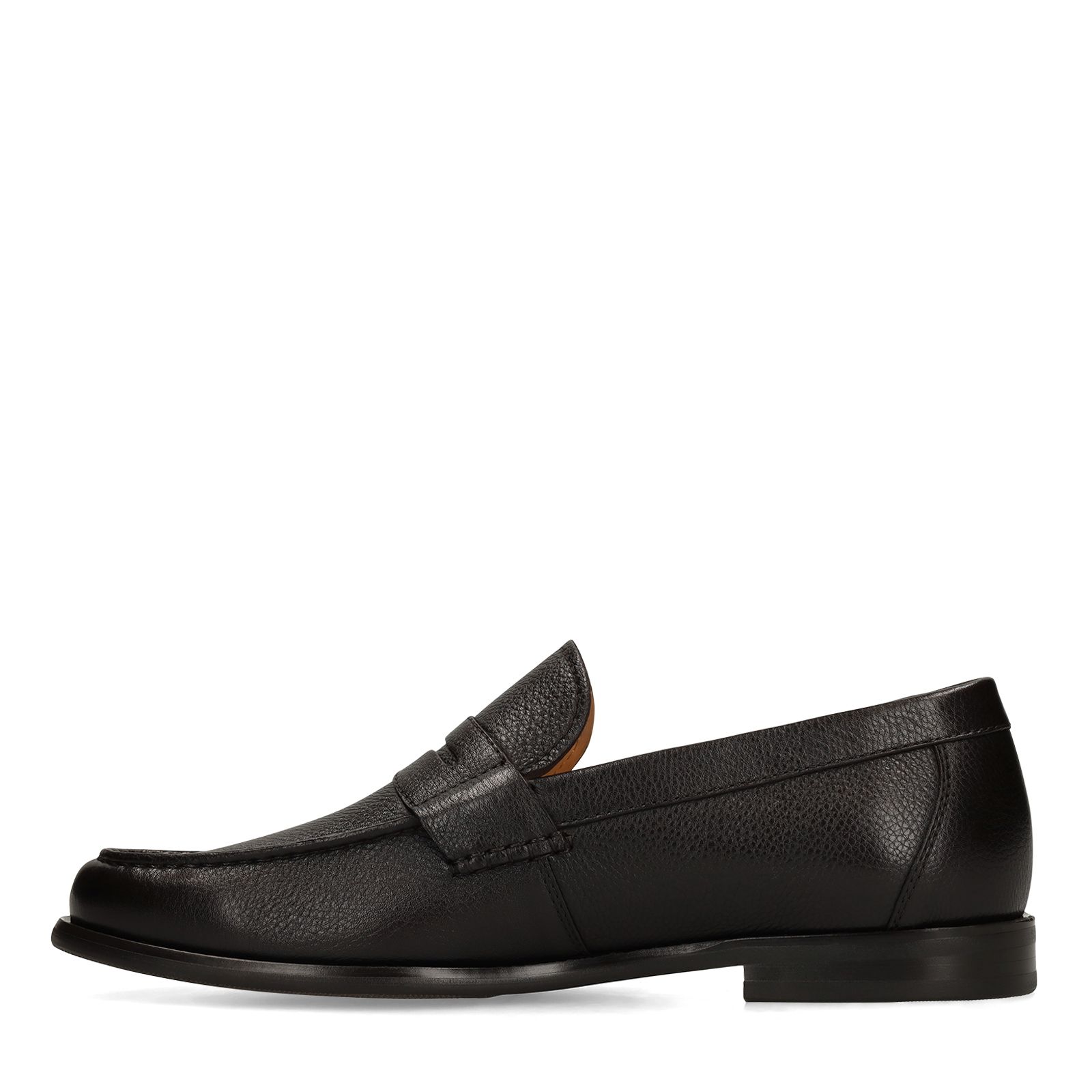 Dunkelbraune Leder-Loafer