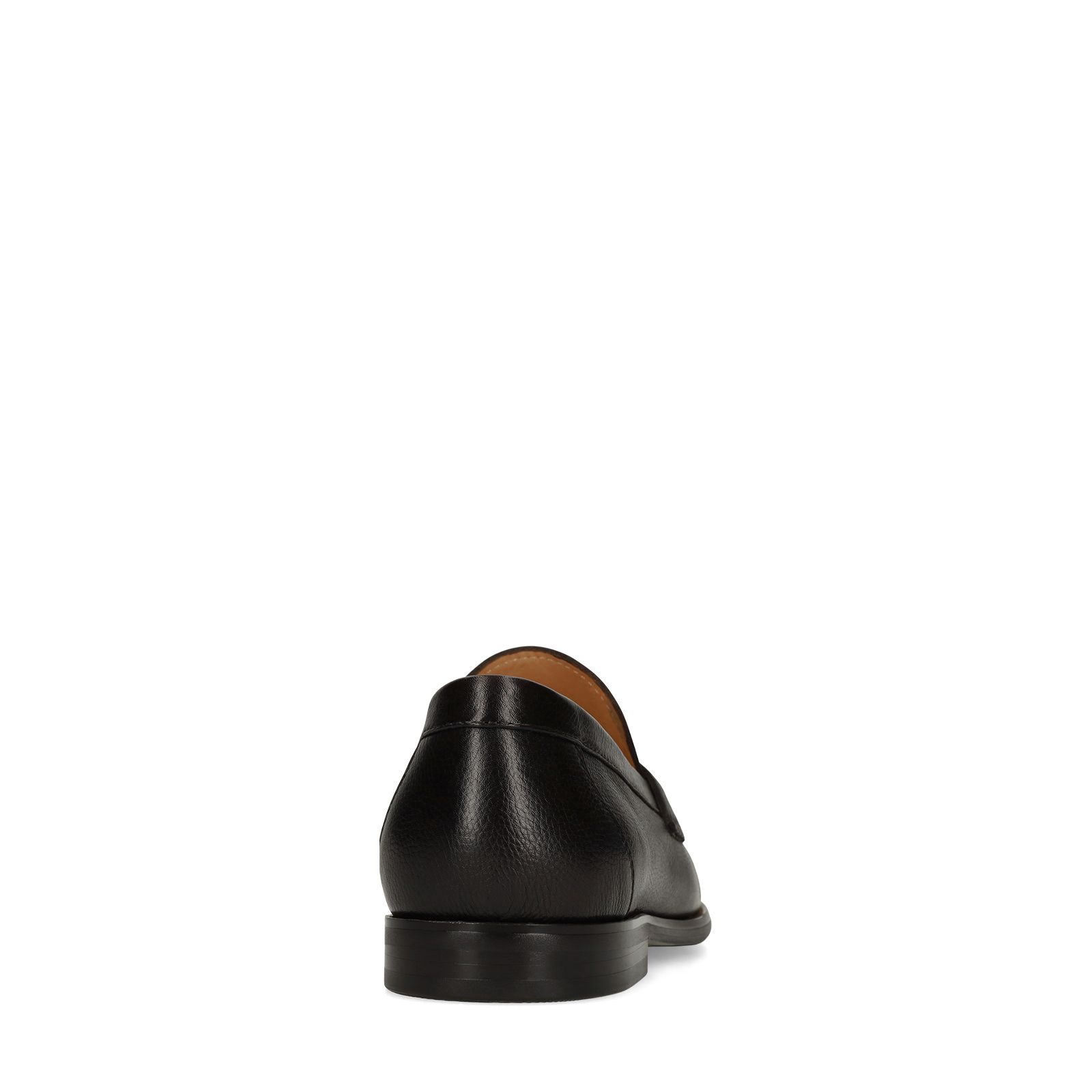 Donkerbruine leren loafers