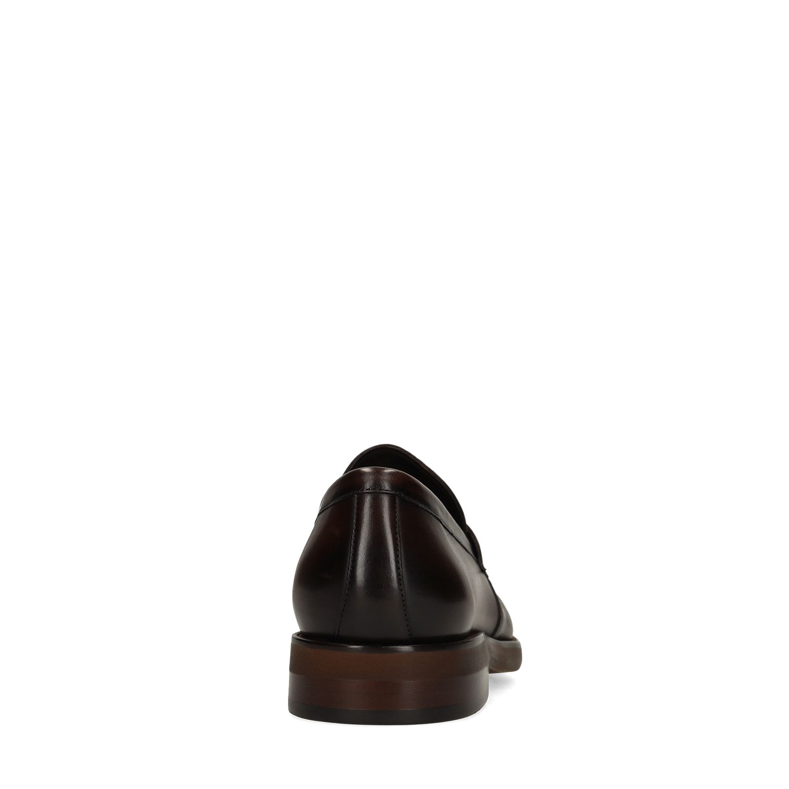 Bruine leren loafers