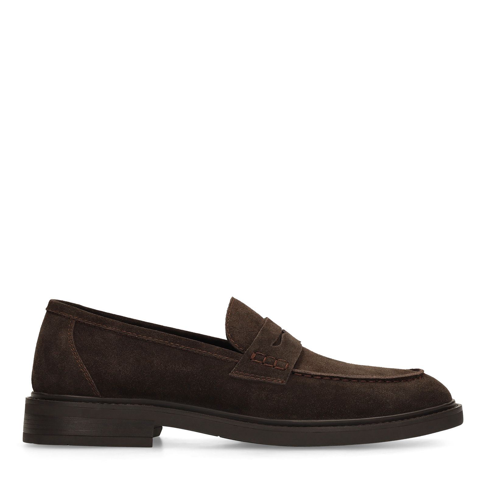 Braune Veloursleder-Loafer