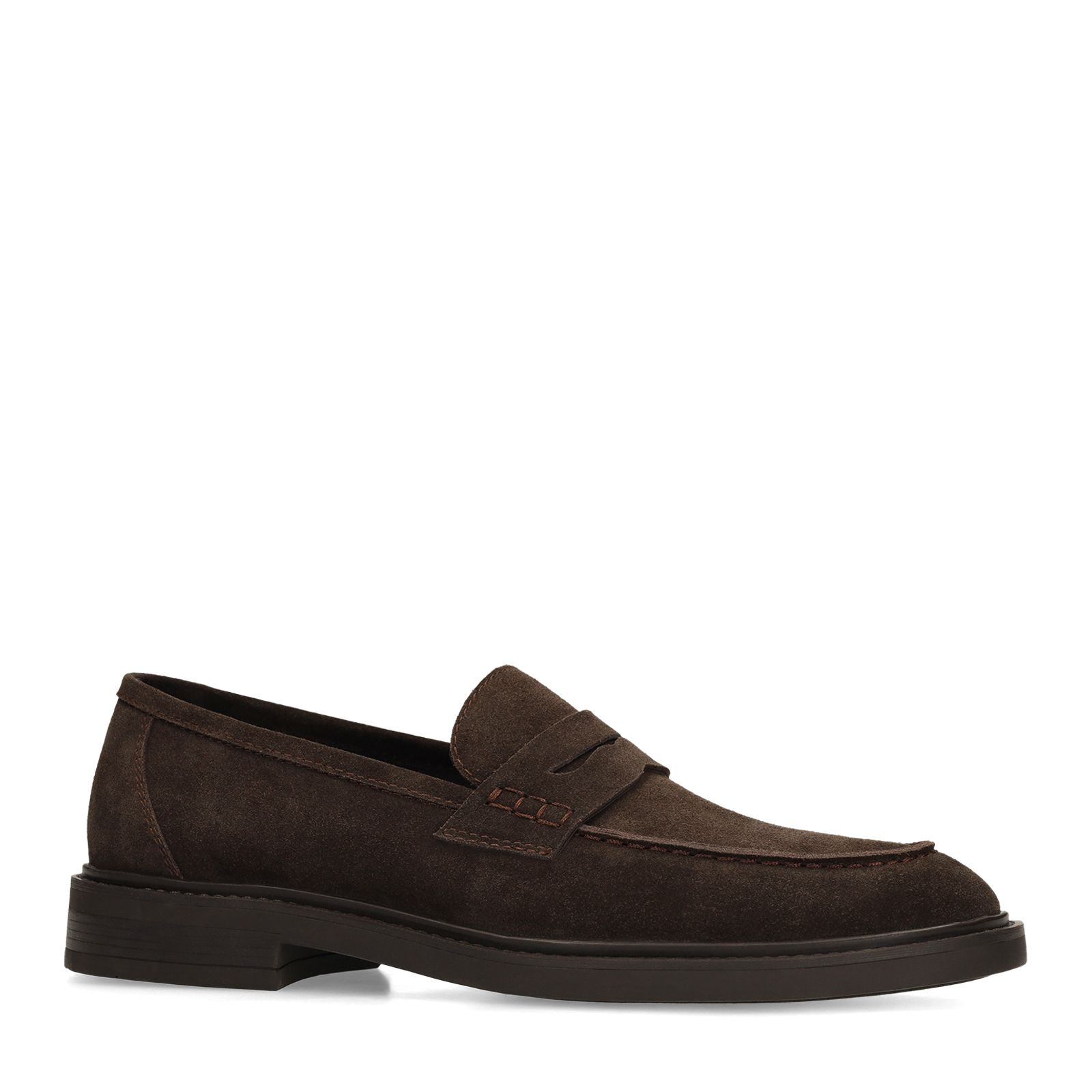 Braune Veloursleder-Loafer