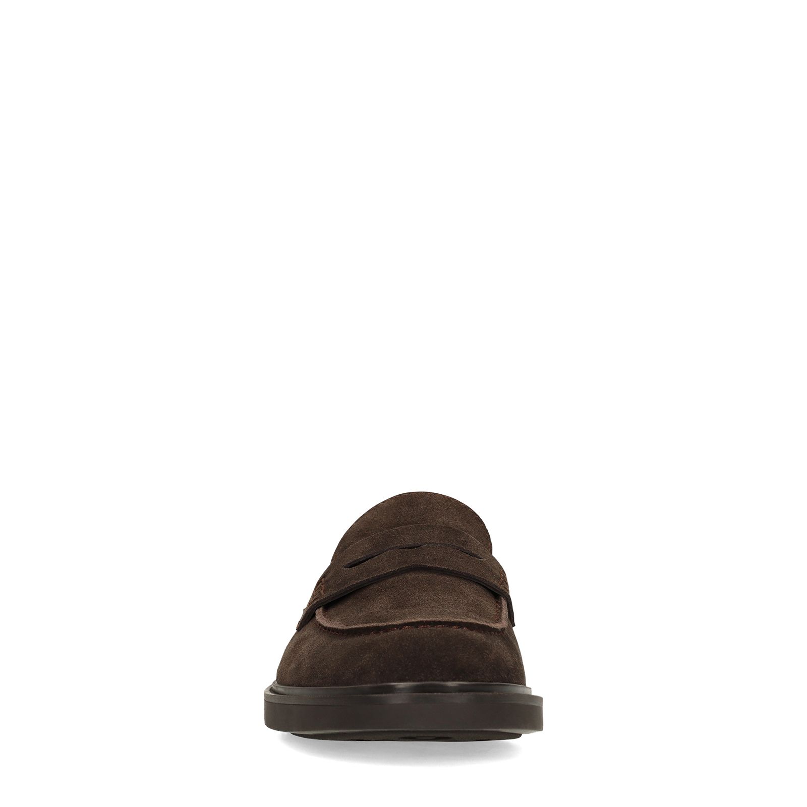 Braune Veloursleder-Loafer
