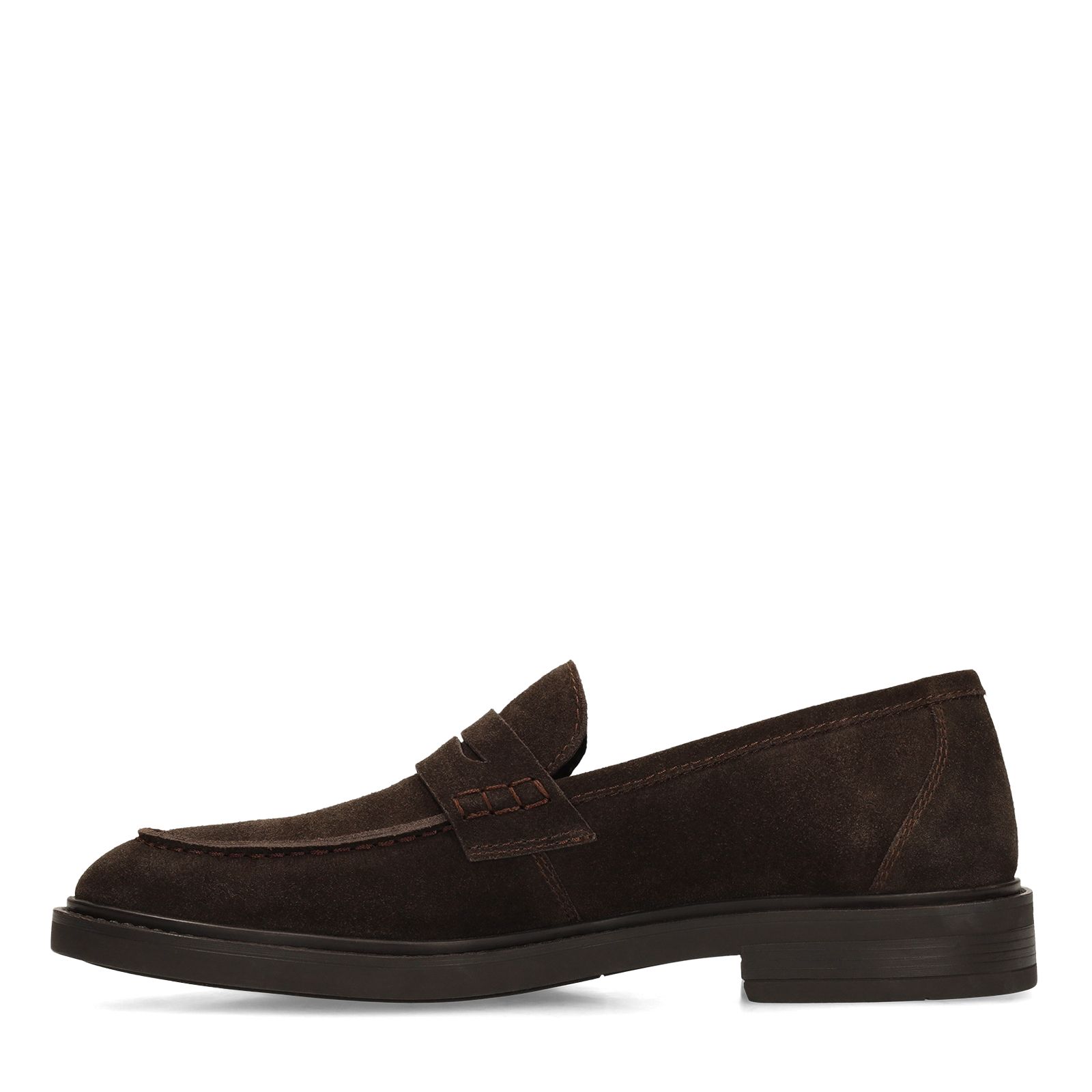 Braune Veloursleder-Loafer