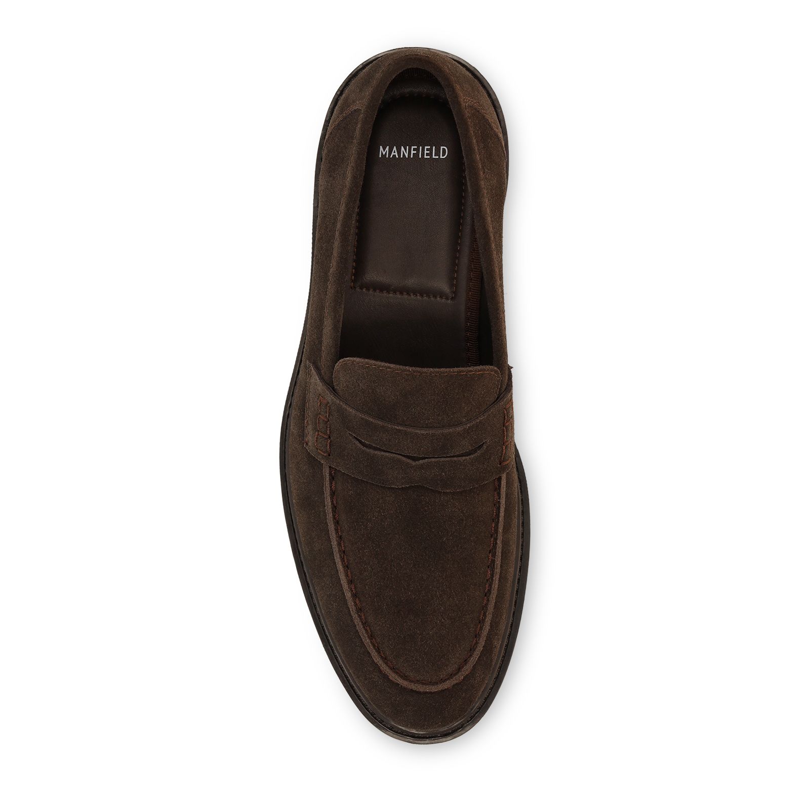 Braune Veloursleder-Loafer