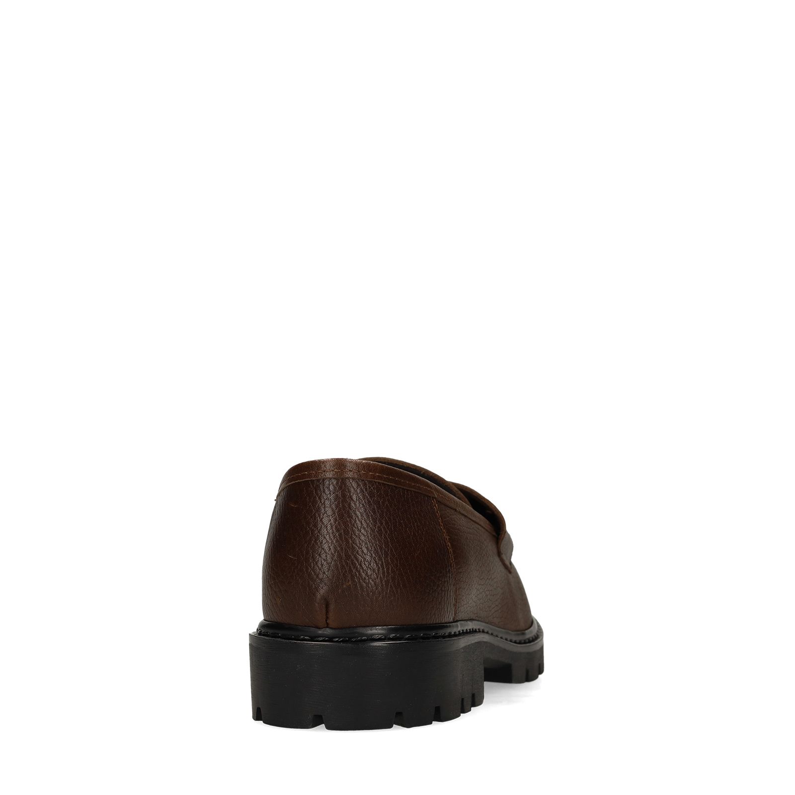 Bruine leren loafers