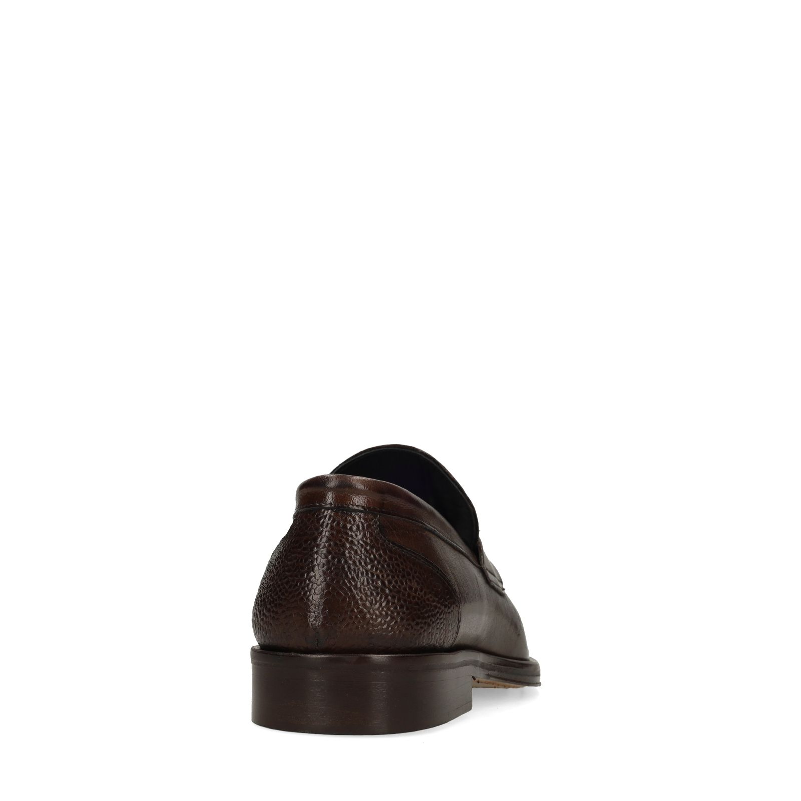 Donkerbruine leren loafers