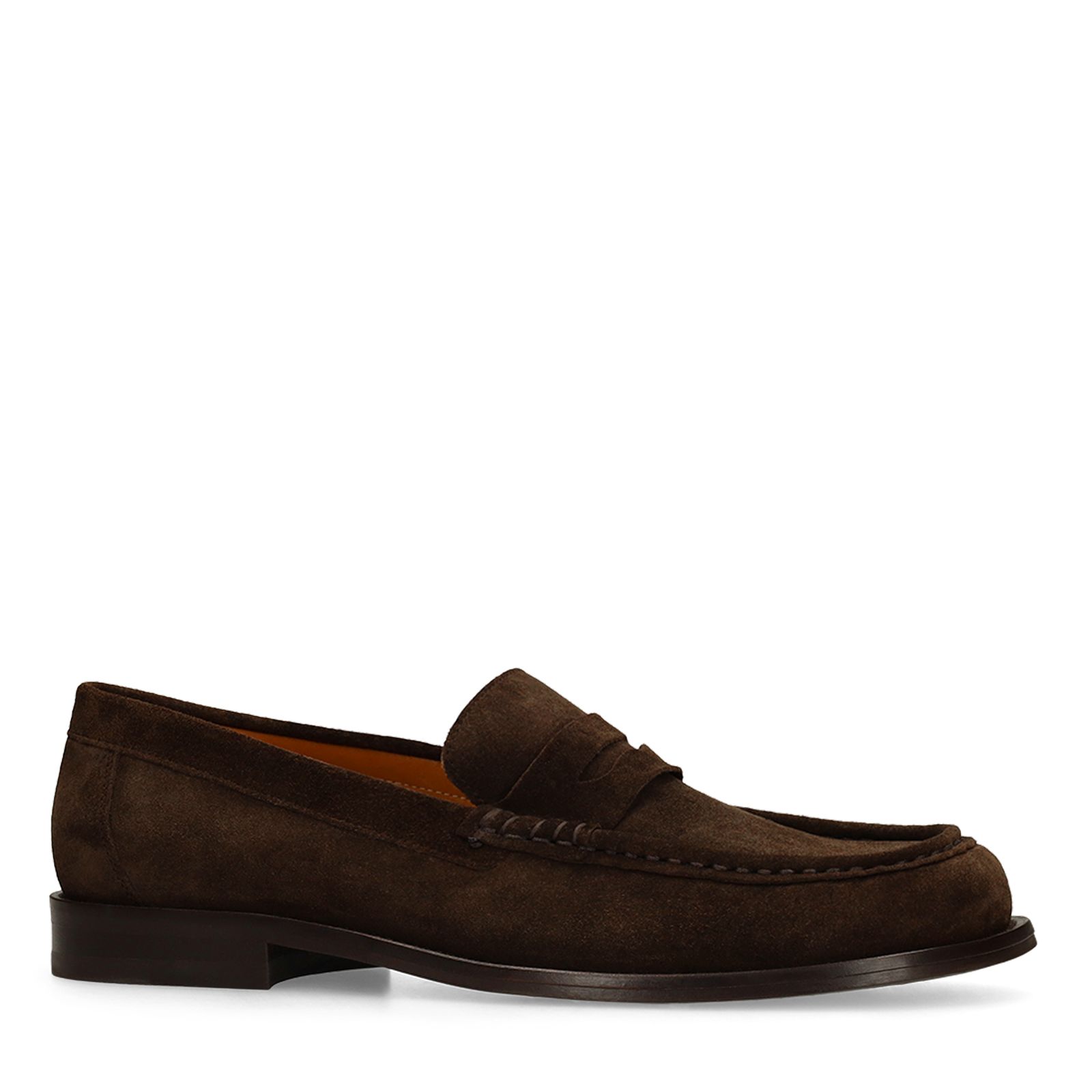 Dunkelbraune Wildleder-Loafer