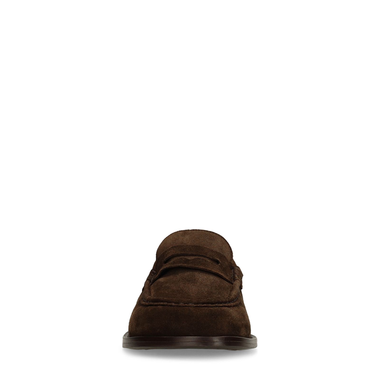 Dunkelbraune Wildleder-Loafer