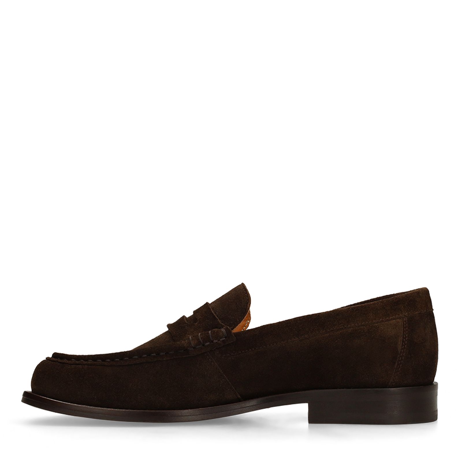 Dunkelbraune Wildleder-Loafer