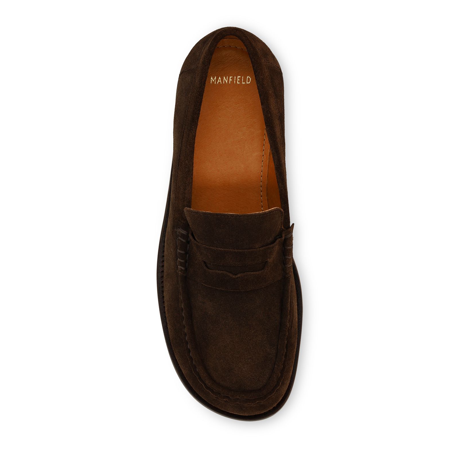 Dunkelbraune Wildleder-Loafer