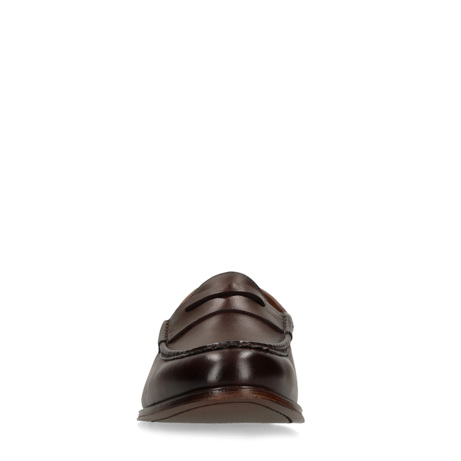 Bruine leren loafers