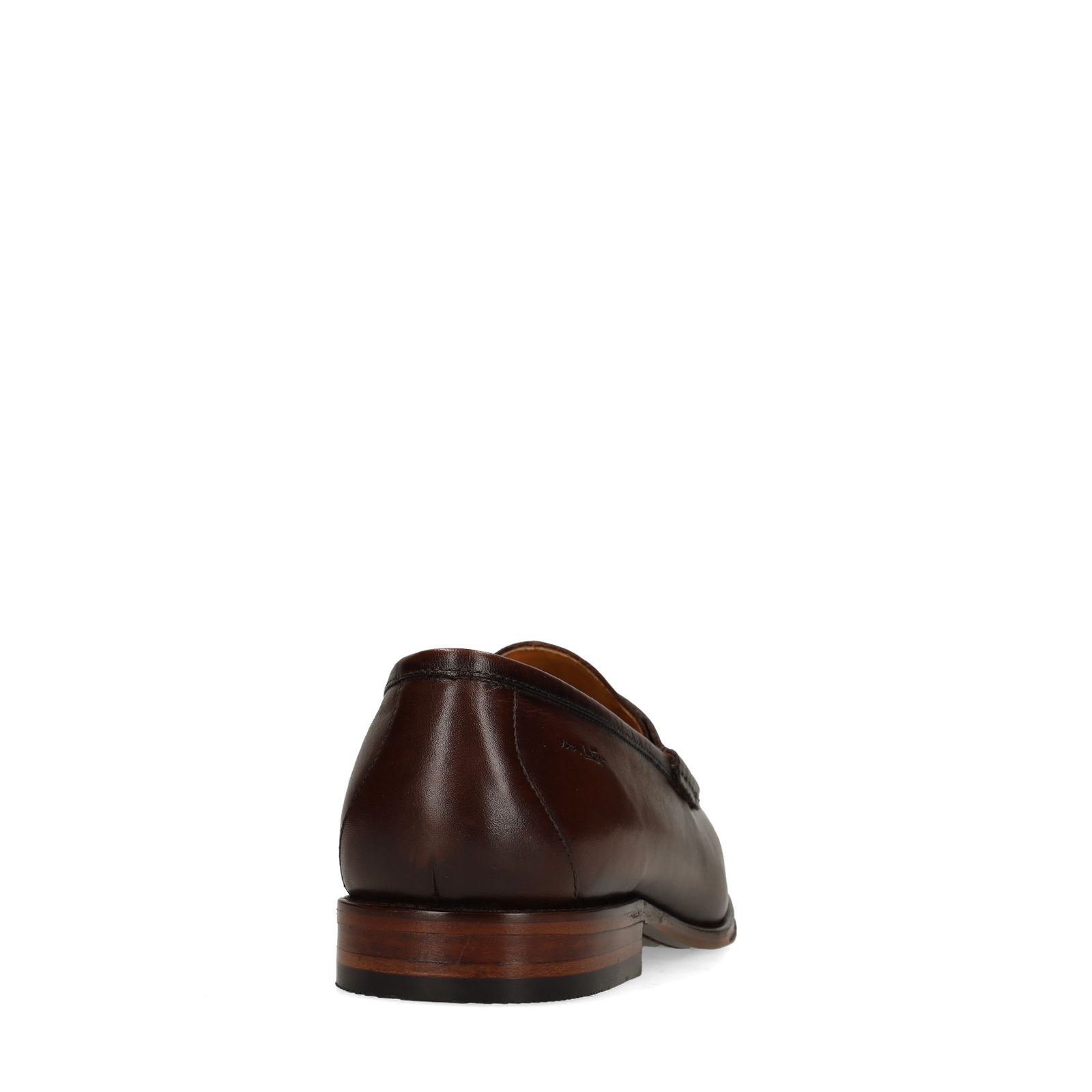 Bruine leren loafers