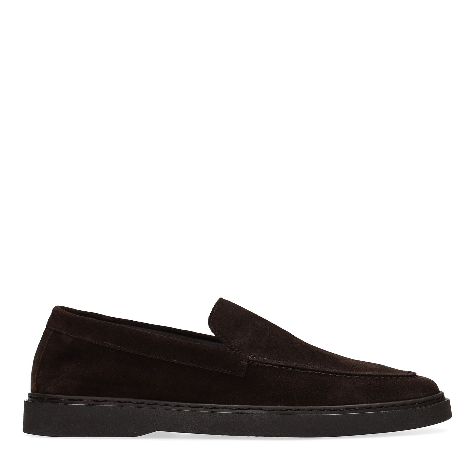 Braune Veloursleder-Loafer