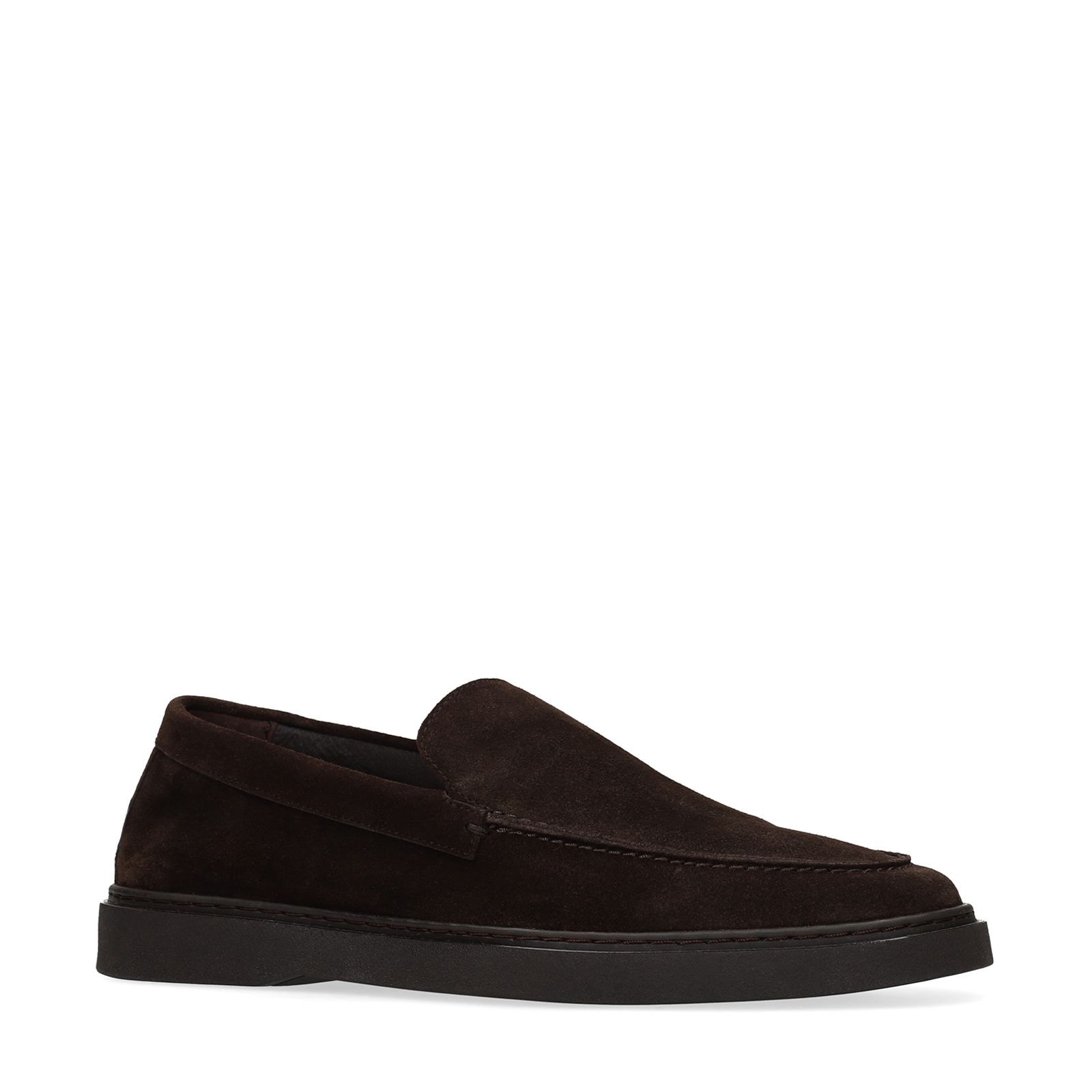Braune Veloursleder-Loafer