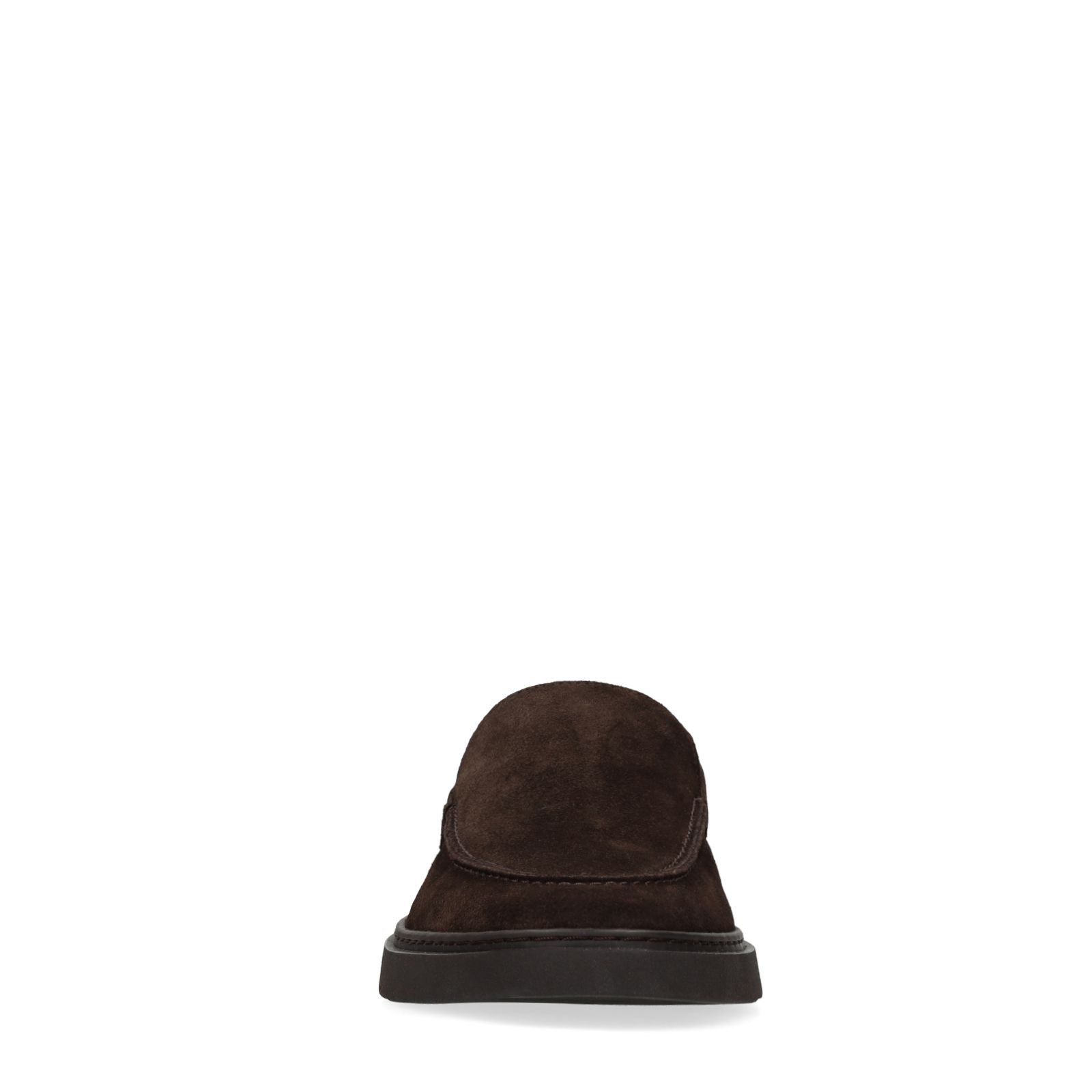 Braune Veloursleder-Loafer