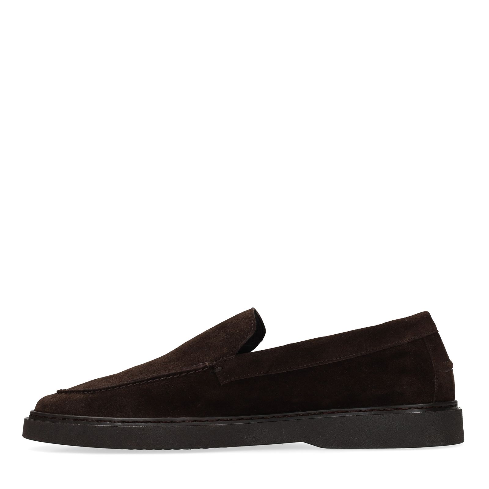 Braune Veloursleder-Loafer