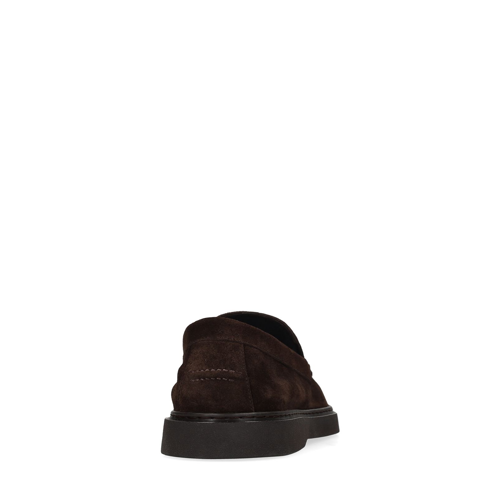 Braune Veloursleder-Loafer