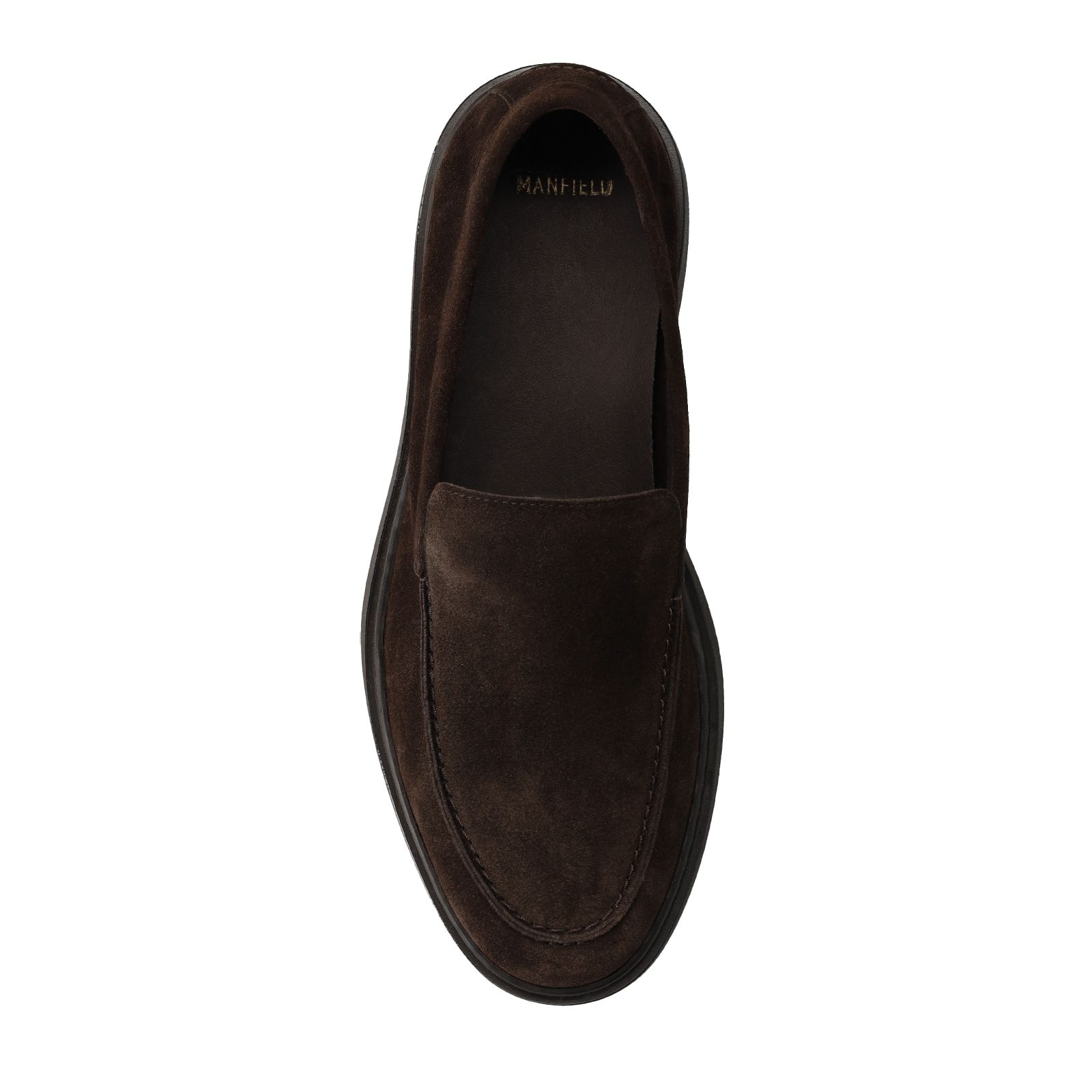 Braune Veloursleder-Loafer