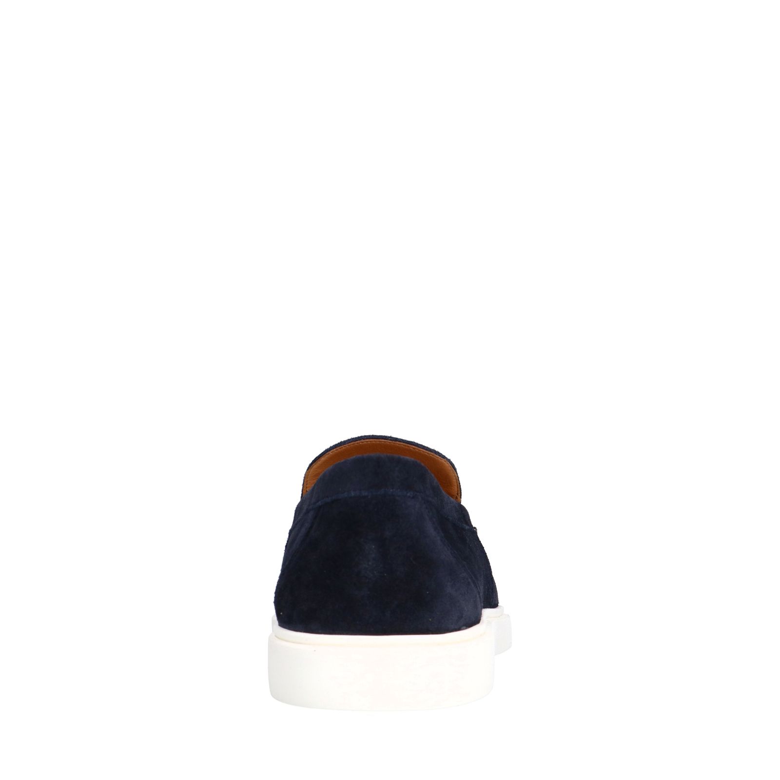 Marineblaue Veloursleder-Loafer