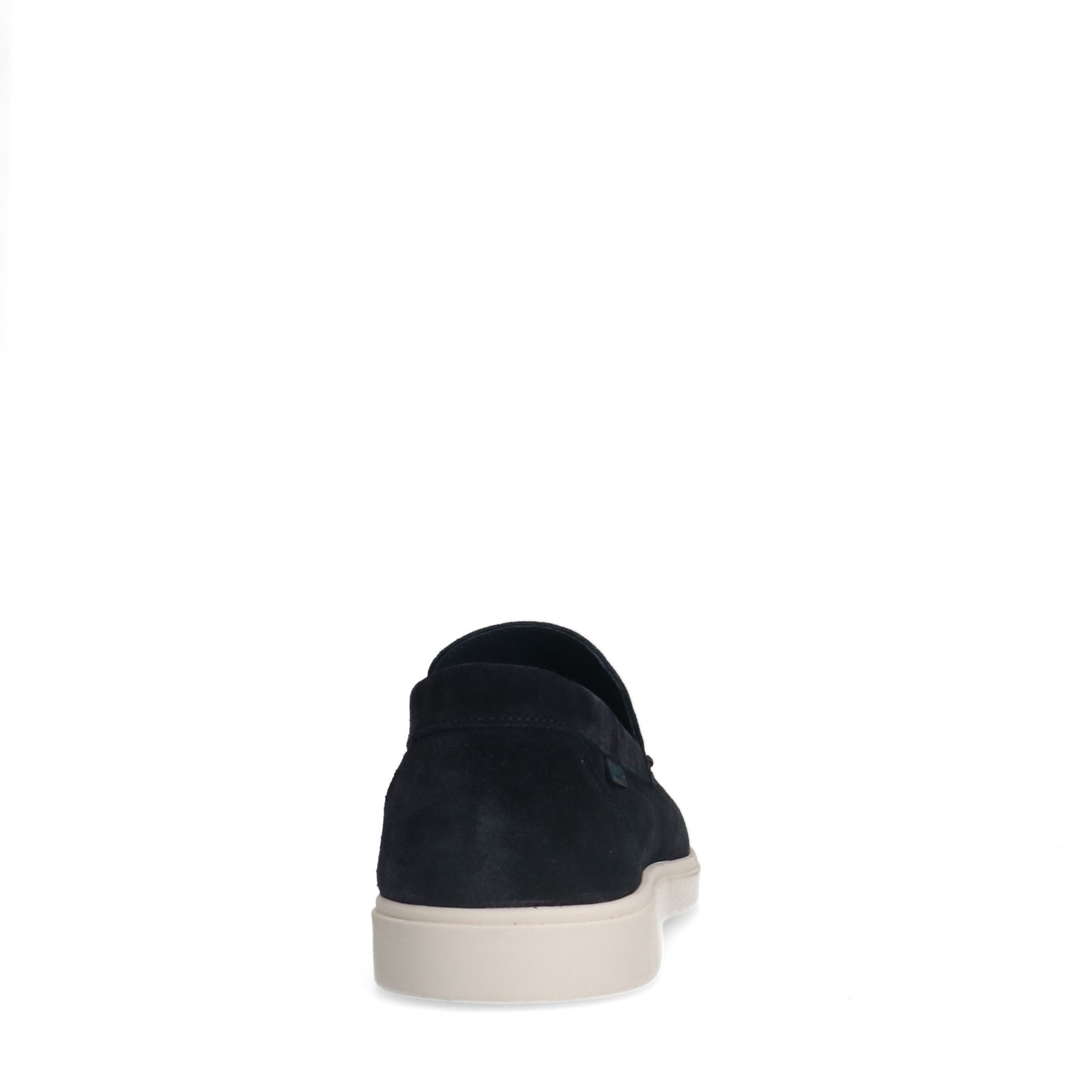 Donkerblauwe suède loafers