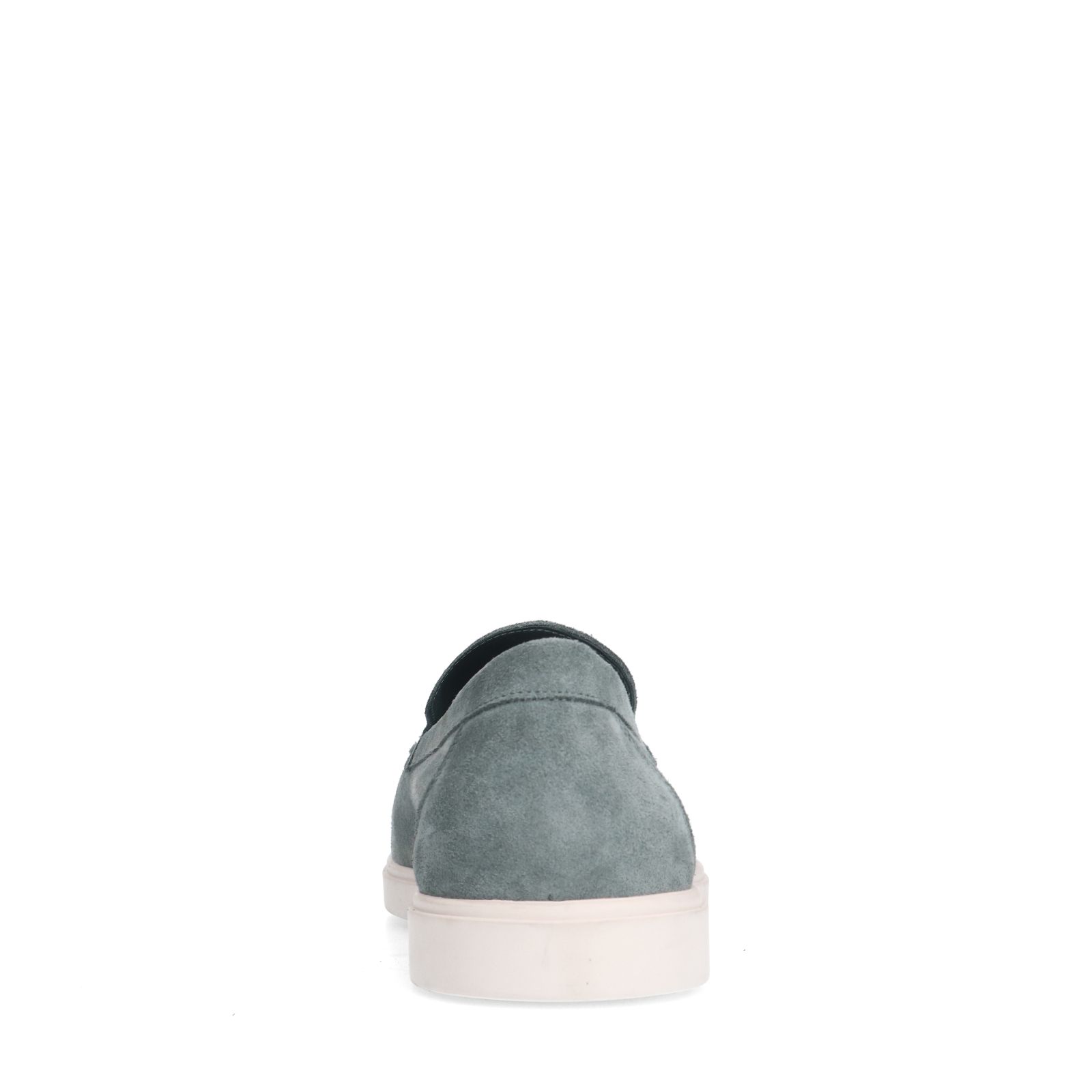 Blaue Veloursleder-Loafer
