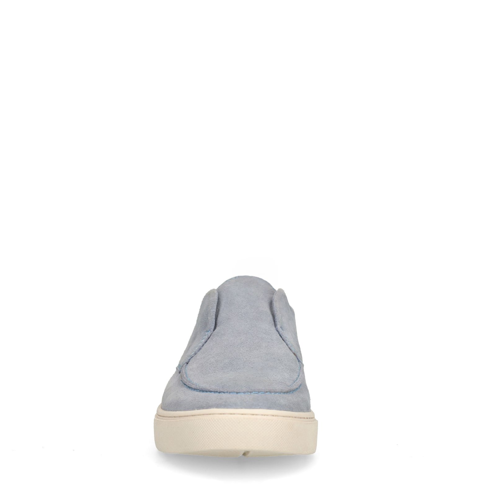 Blauwe suède loafers