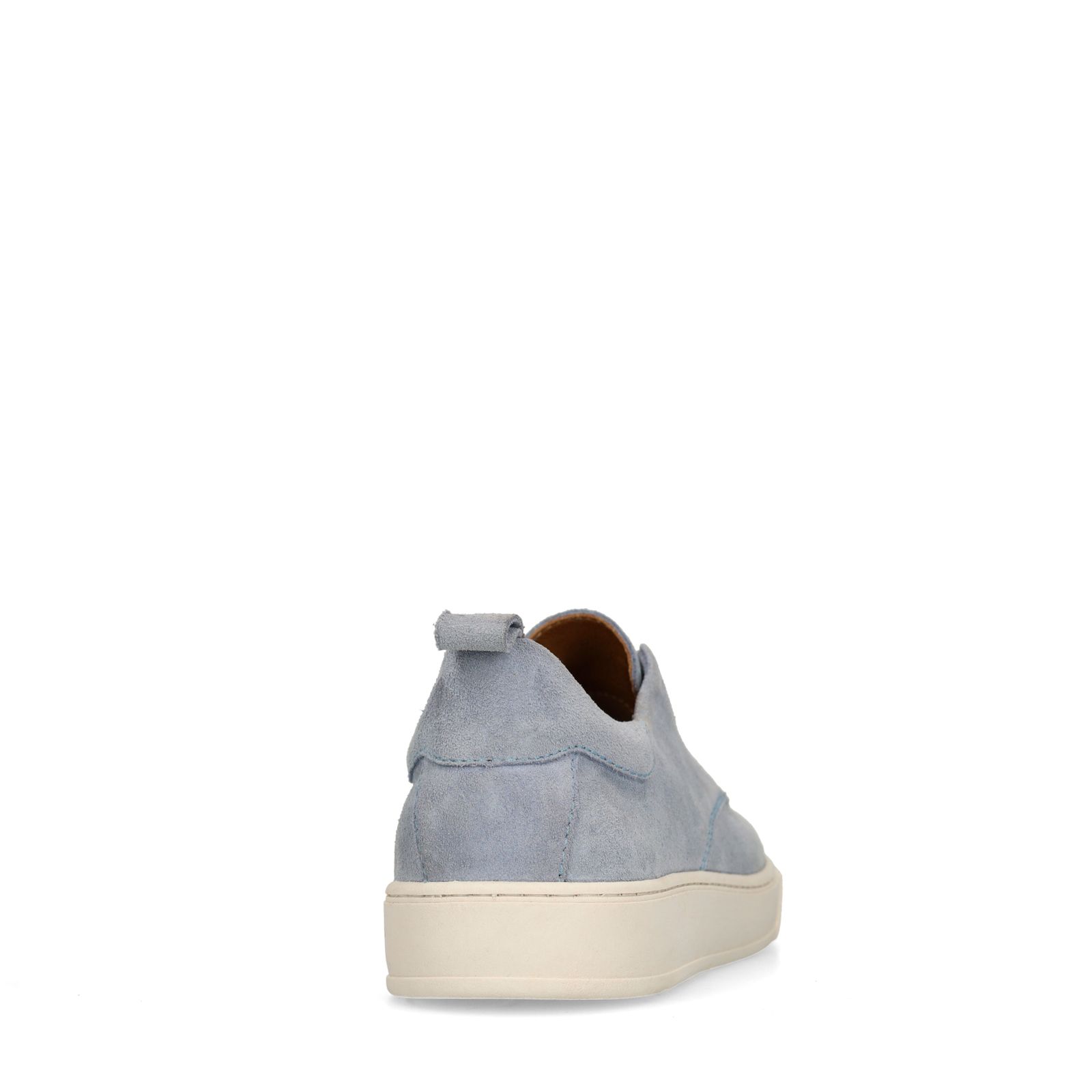 Blauwe suède loafers