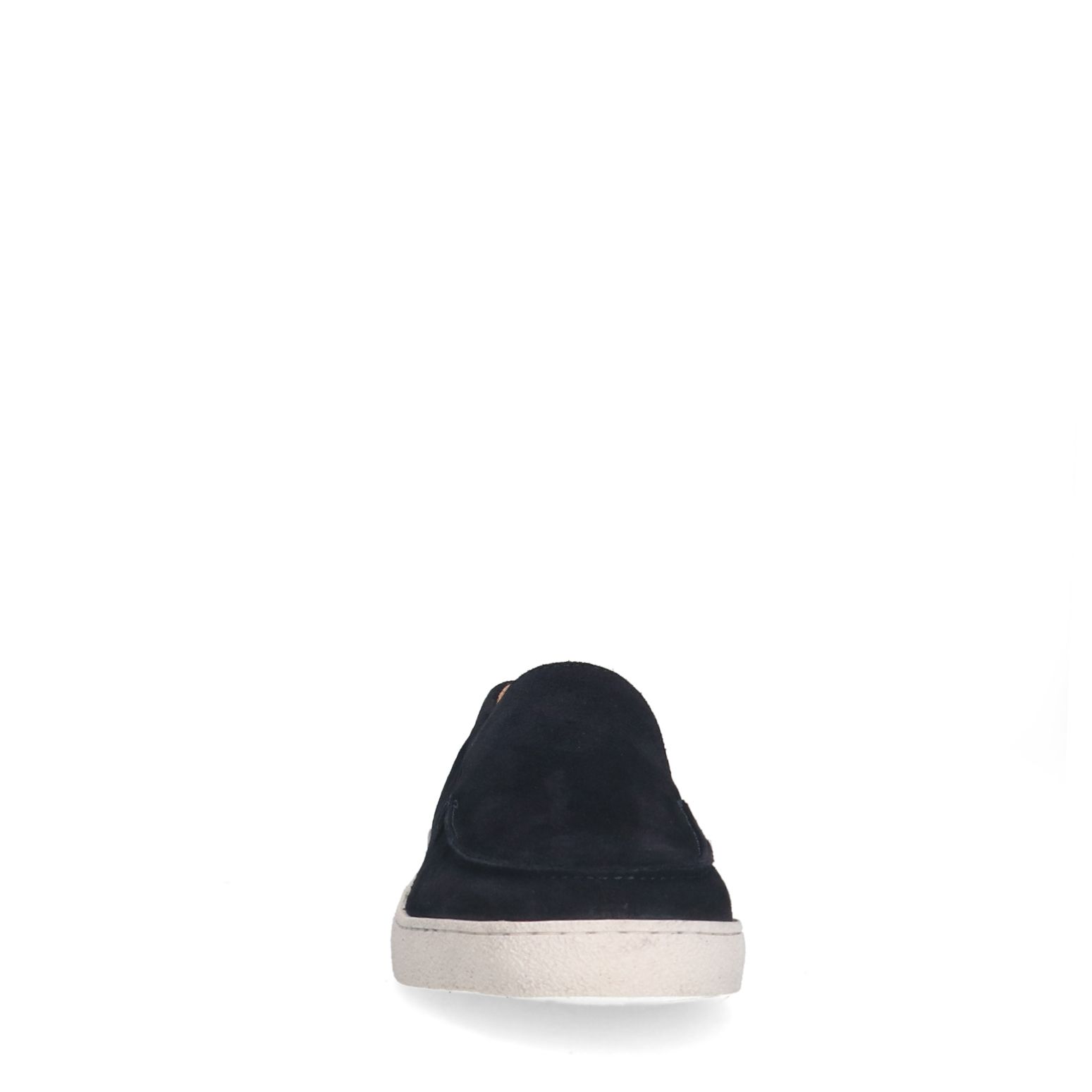 Donkerblauwe suède loafers