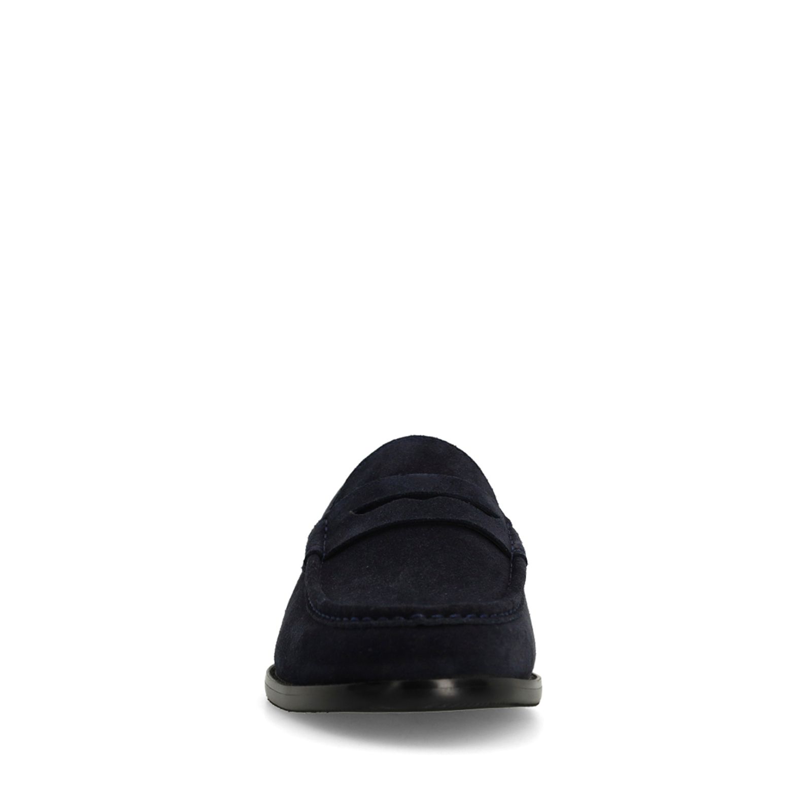 Donkerblauwe suède loafers