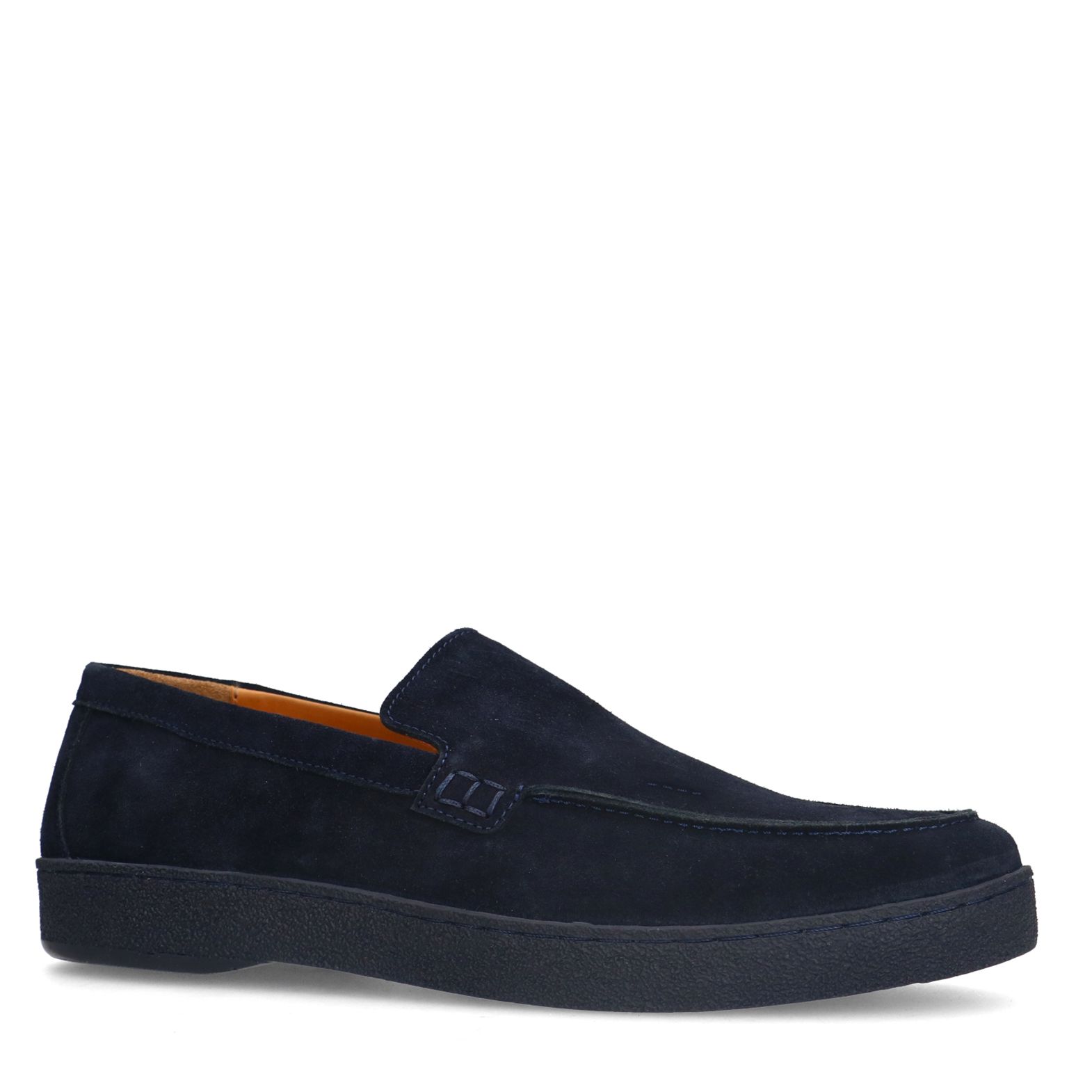 Donker blauwe suède loafers