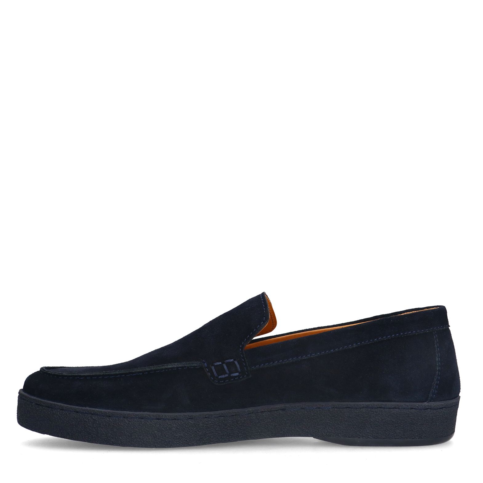 Donker blauwe suède loafers