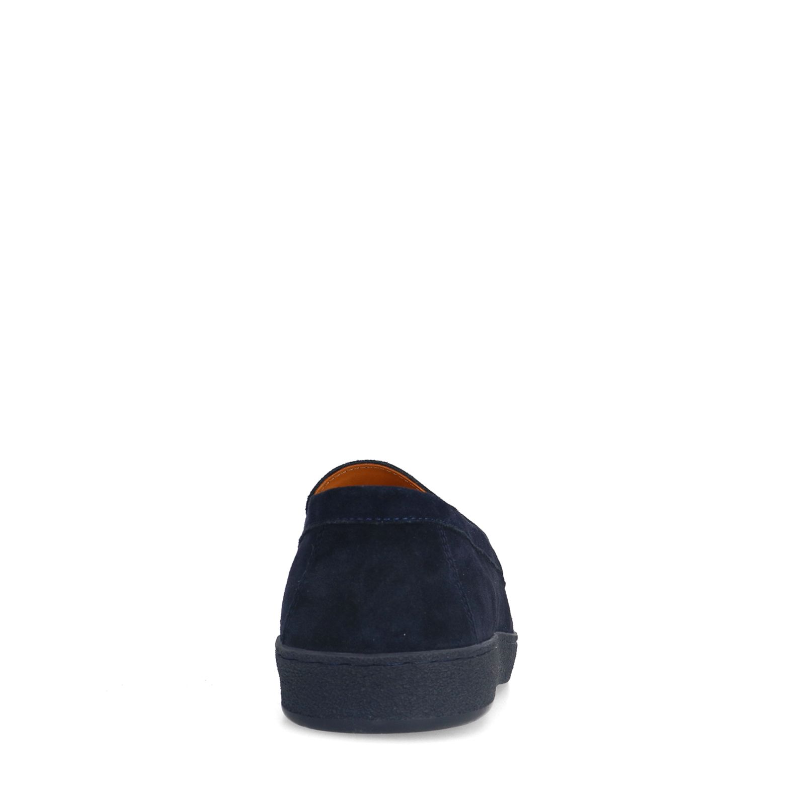 Donker blauwe suède loafers