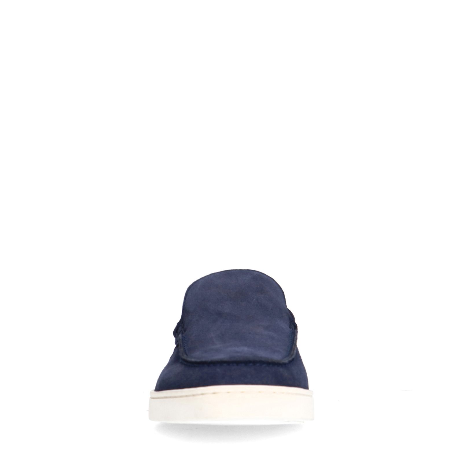 Donkerblauwe Lugano suède loafers