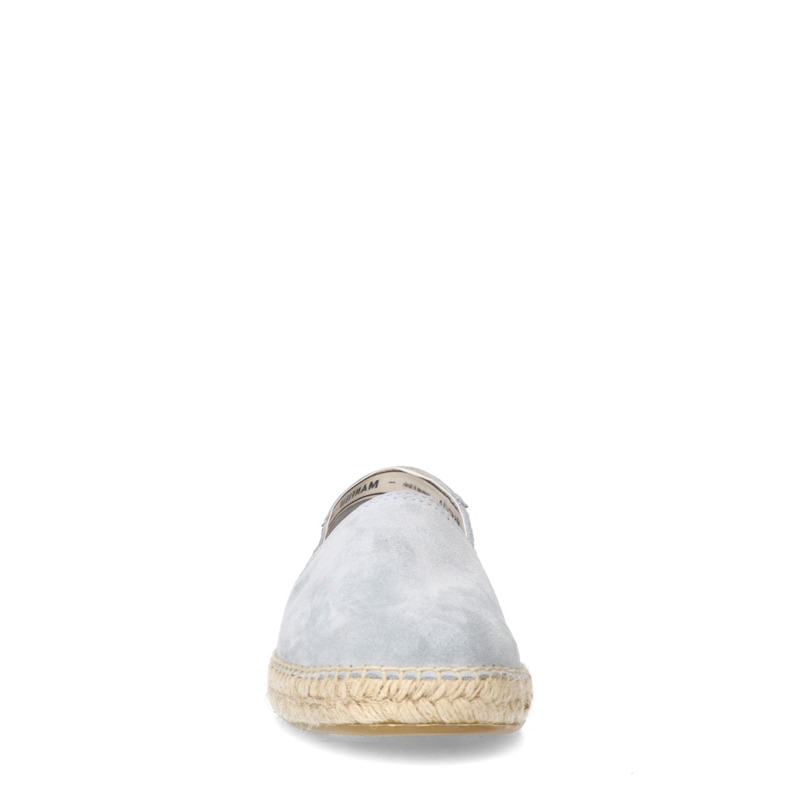 Lichtblauwe suède espadrilles