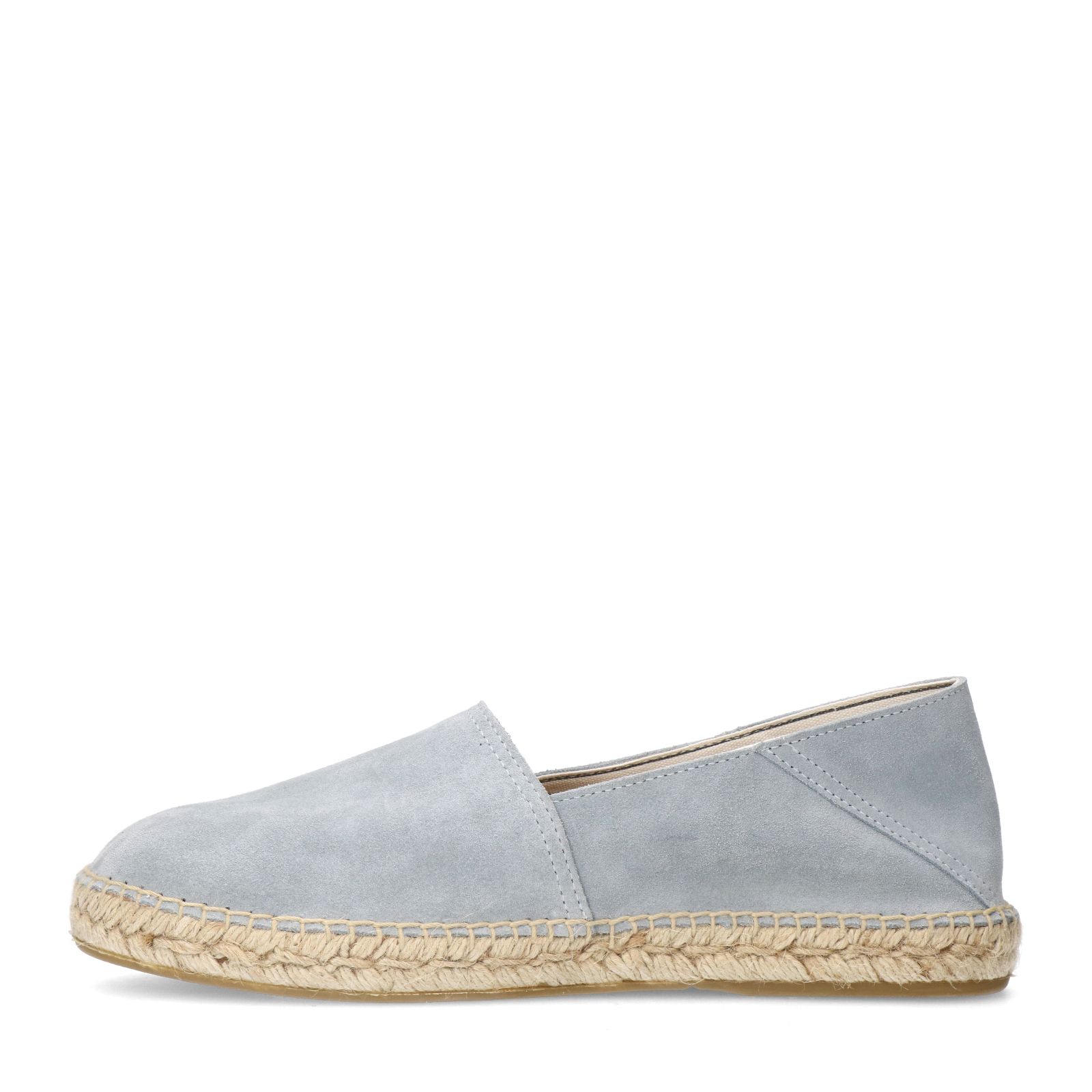 Lichtblauwe suède espadrilles