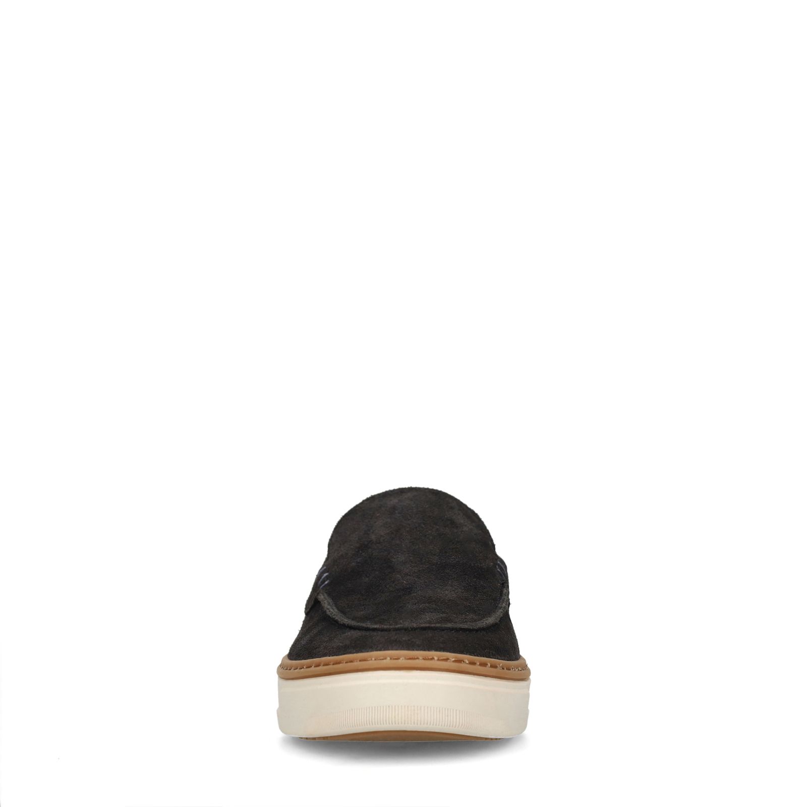 Donkerblauwe suède loafers