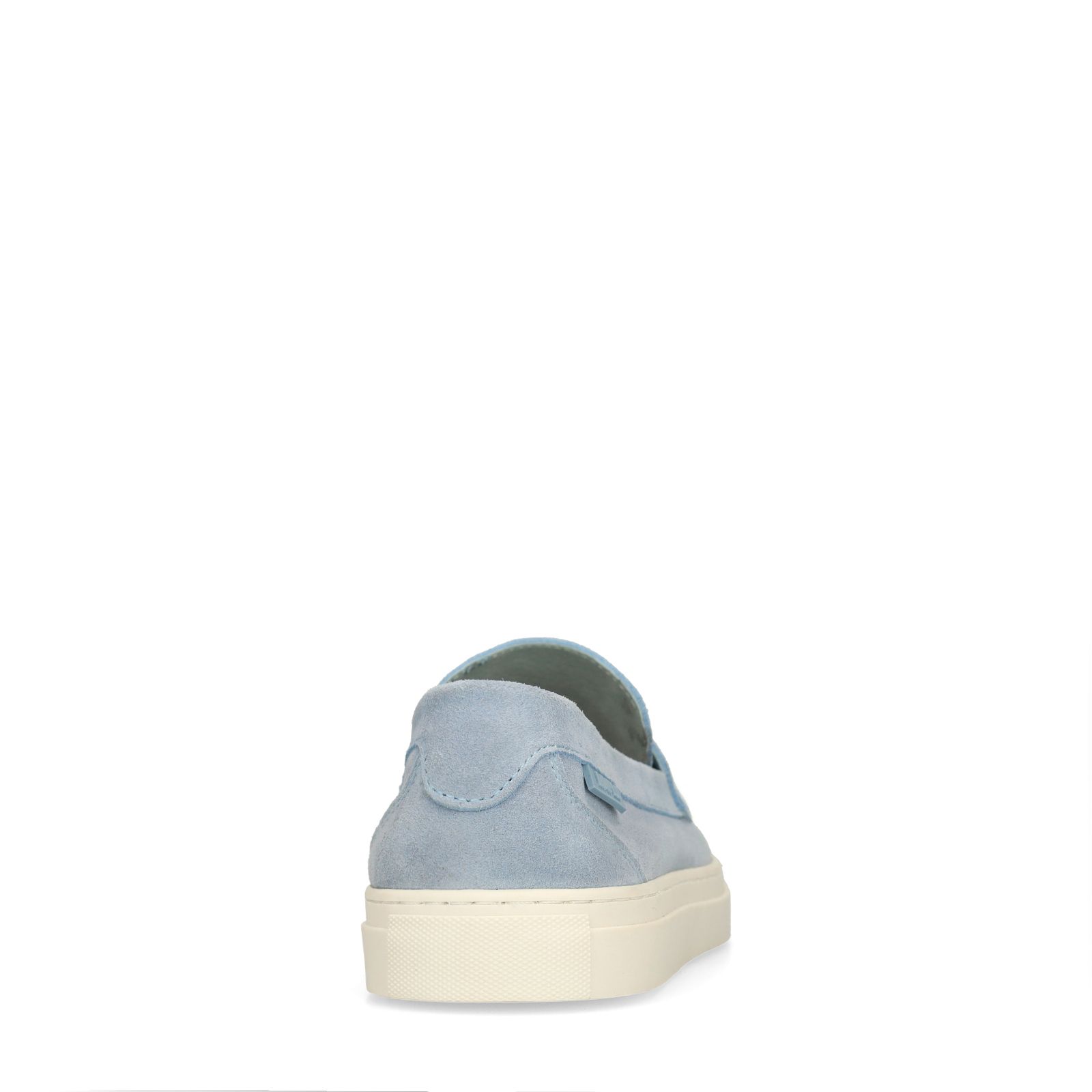 Blaue Veloursleder-Loafer