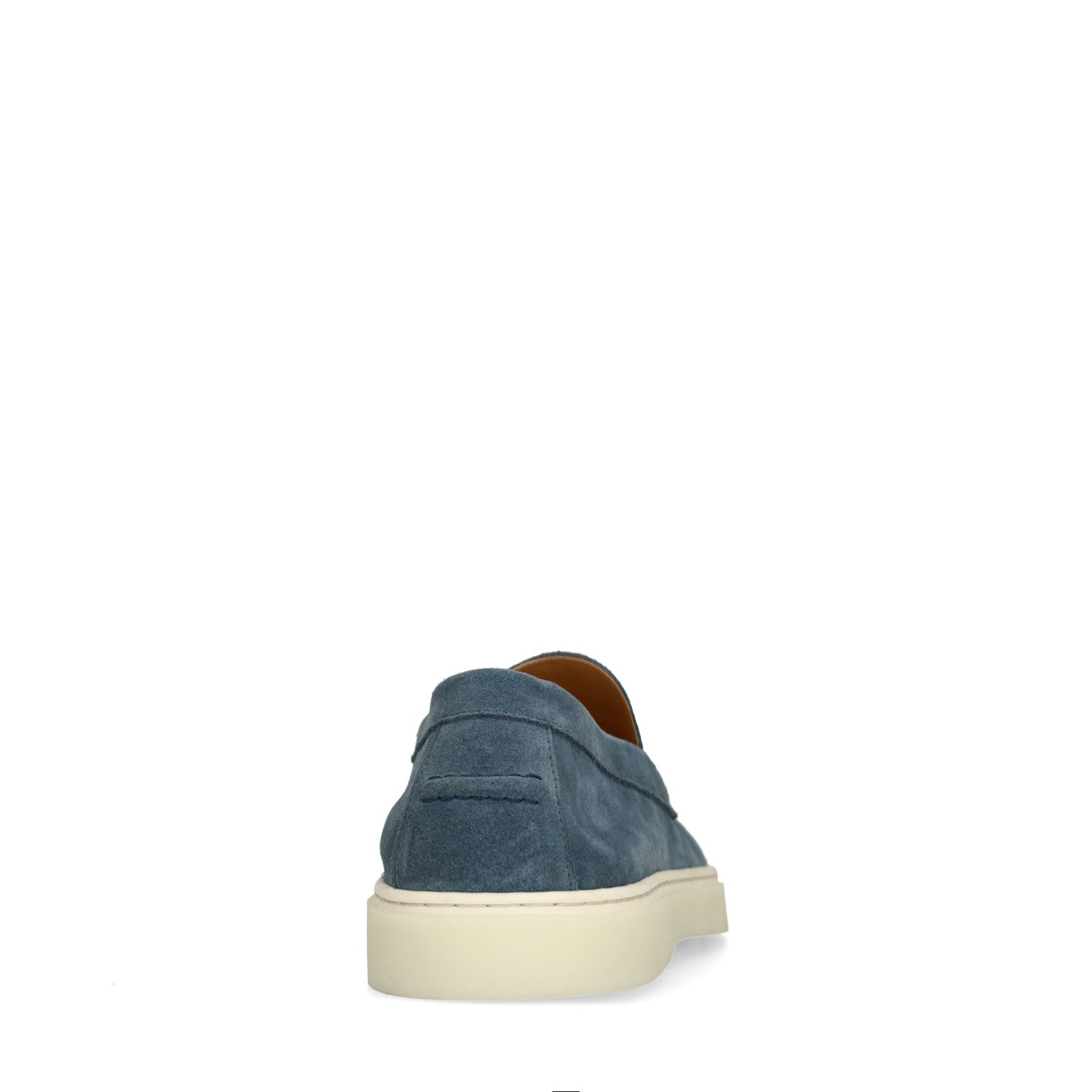 Blaue Veloursleder-Loafer