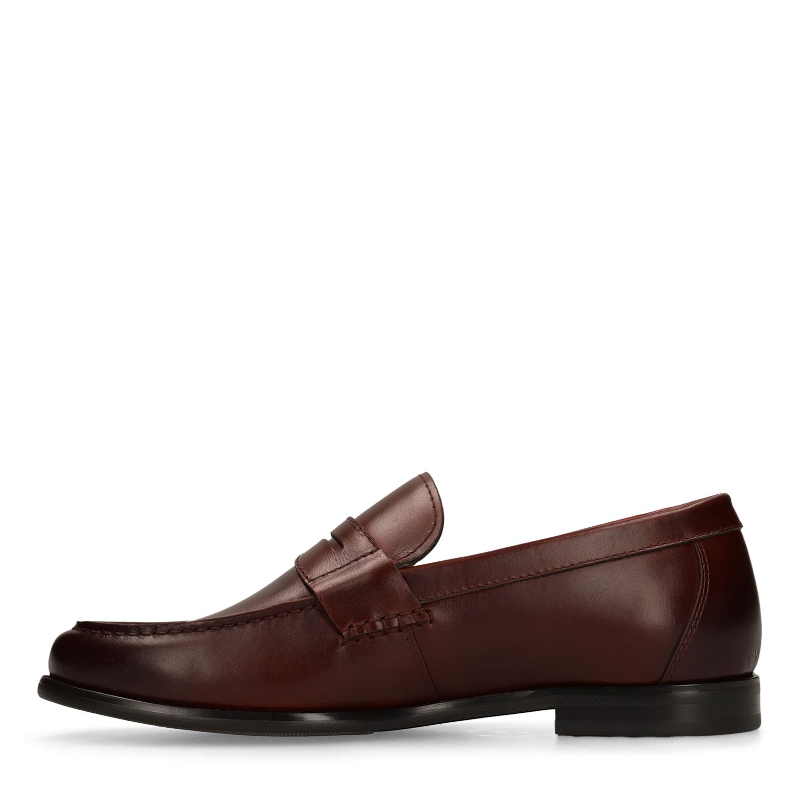 Rode leren loafers