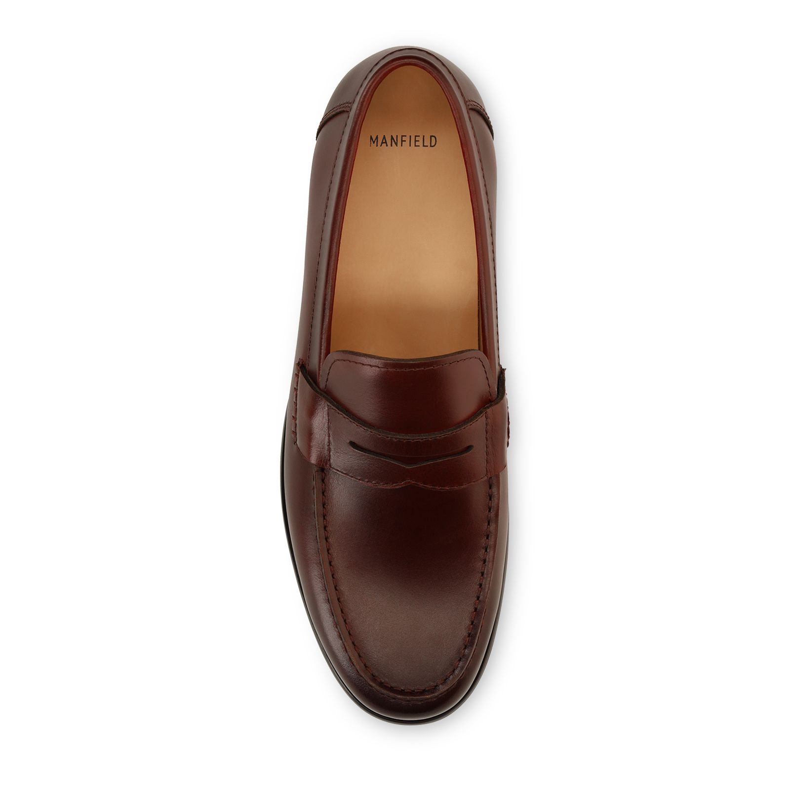 Rote Leder-Loafer
