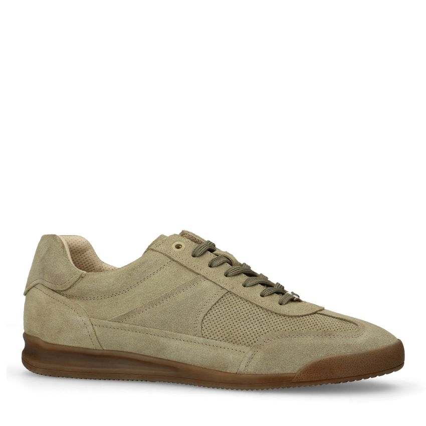 Groene suède sneakers