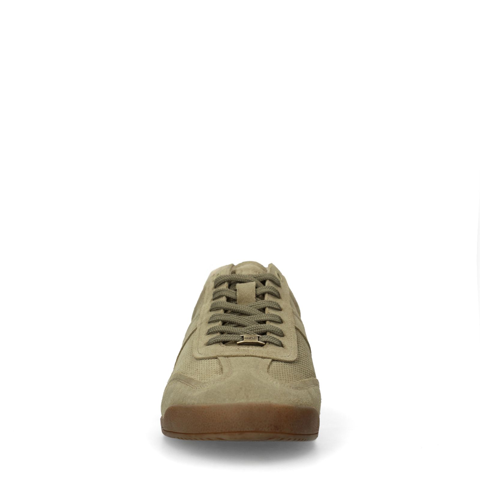 Grüne Veloursleder-Sneaker