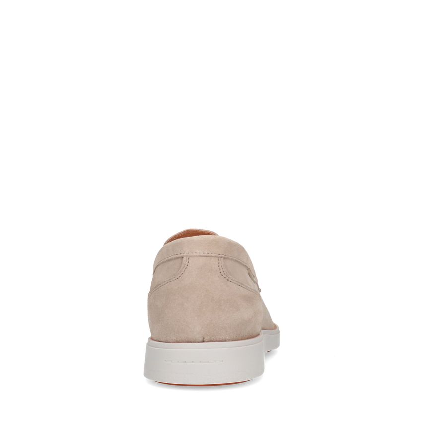 Beige suède loafers