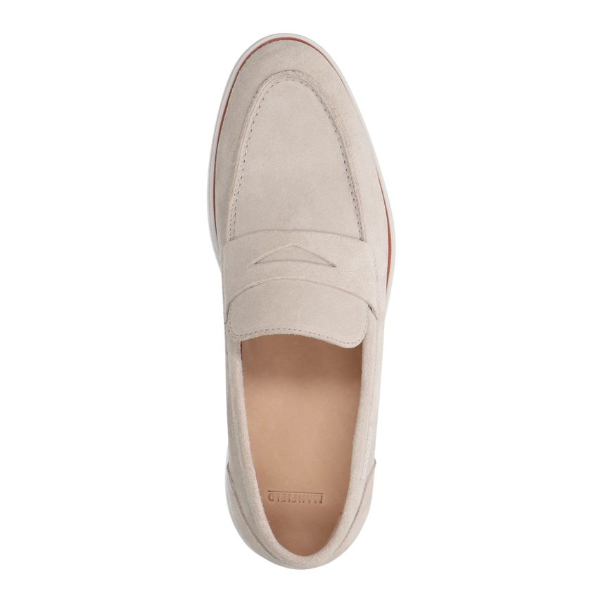 Beige suède loafers