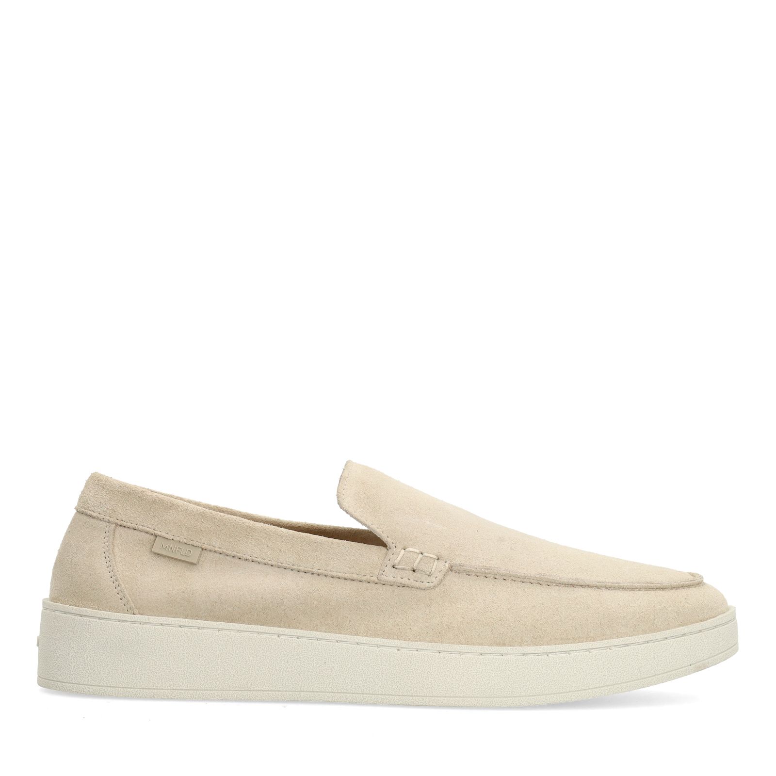 Beige suède loafers