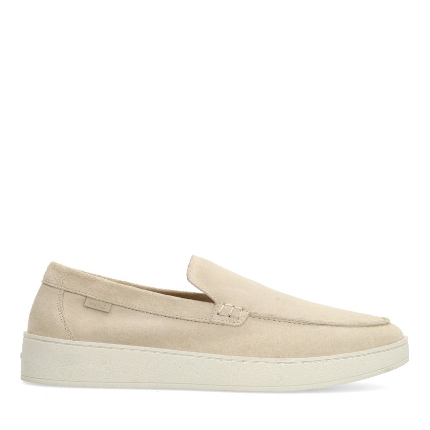 Beige suède loafers