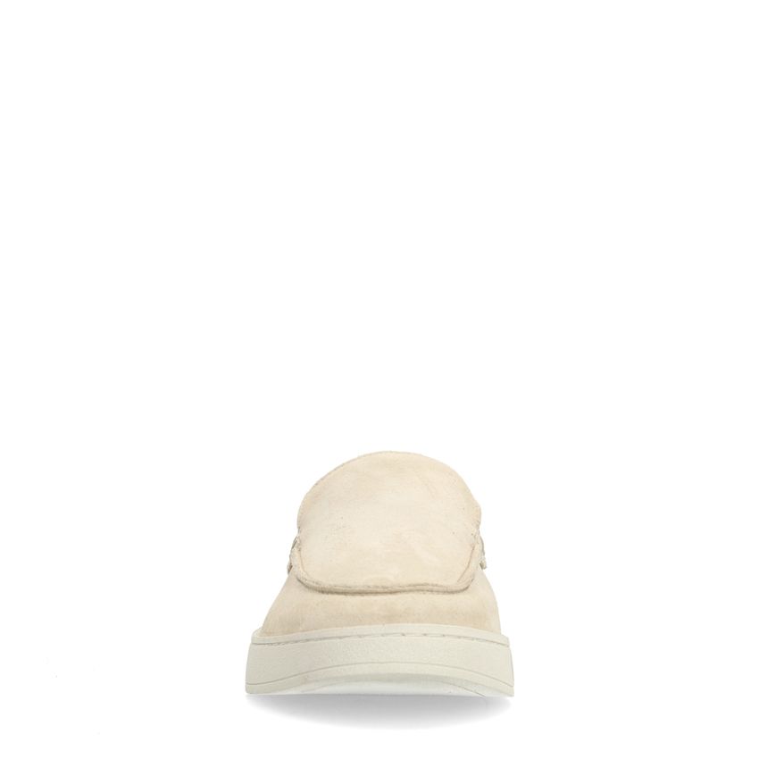 Beige suède loafers