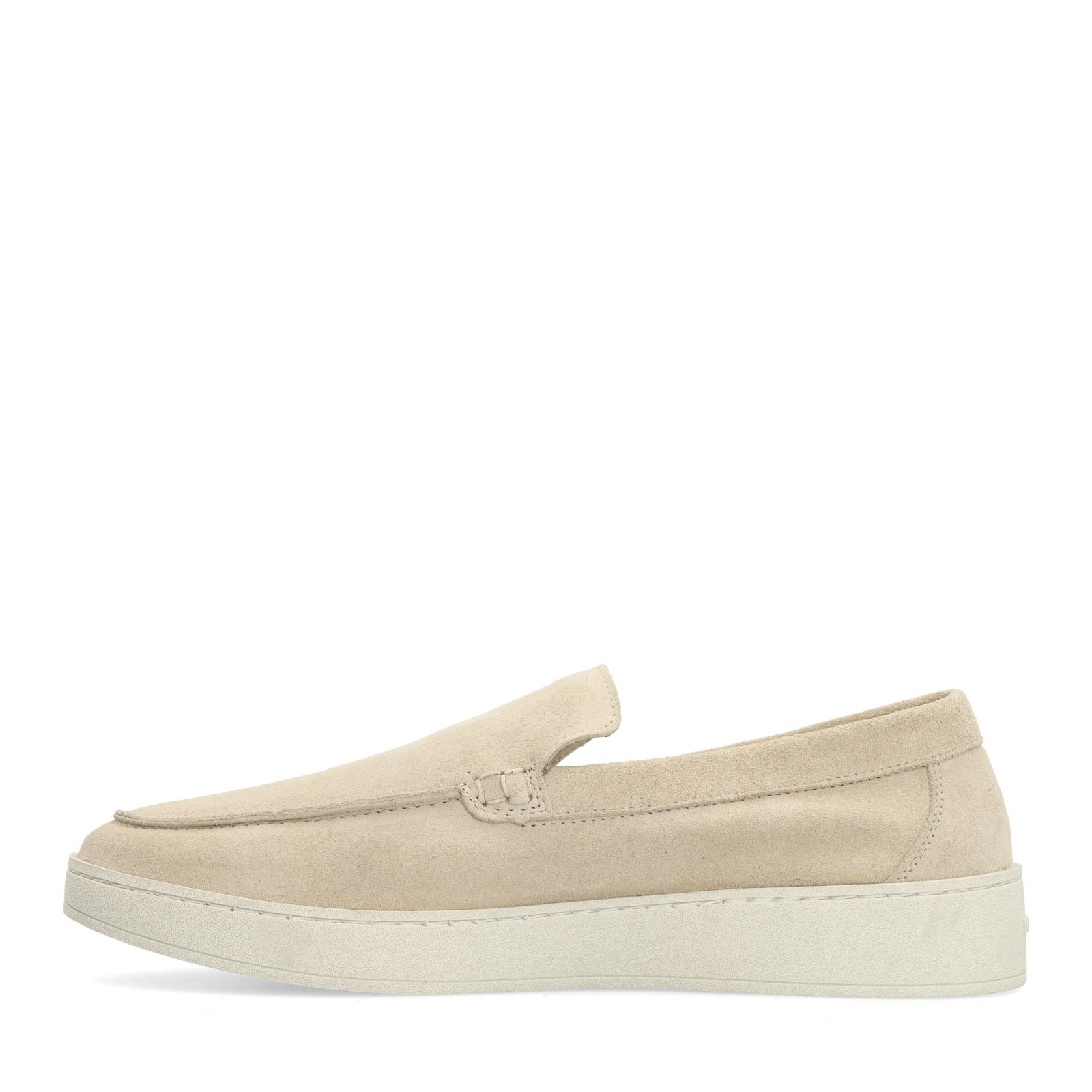 Beige suède loafers