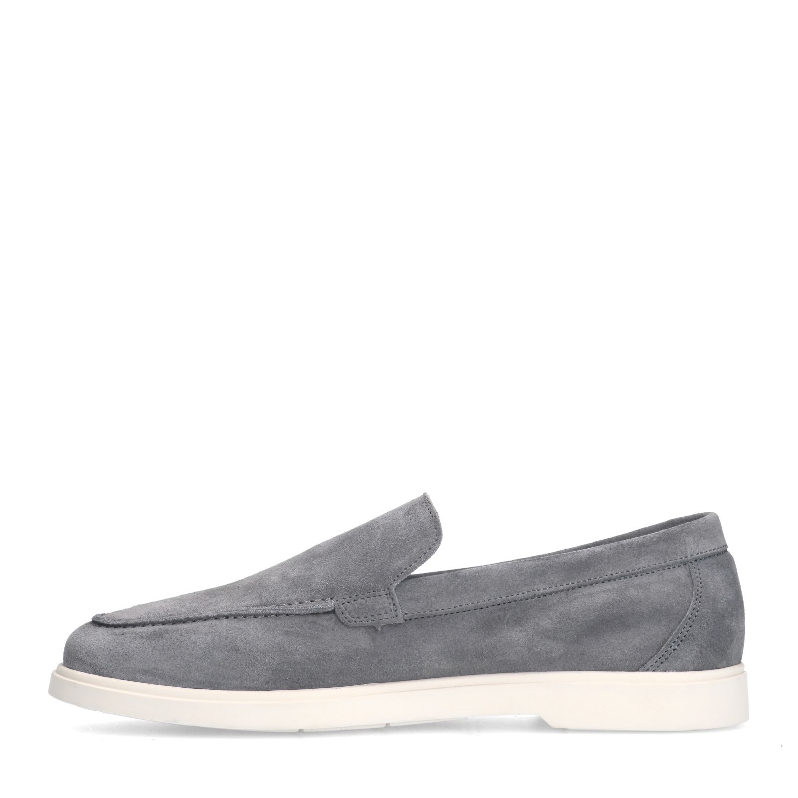 Grijze suède loafers